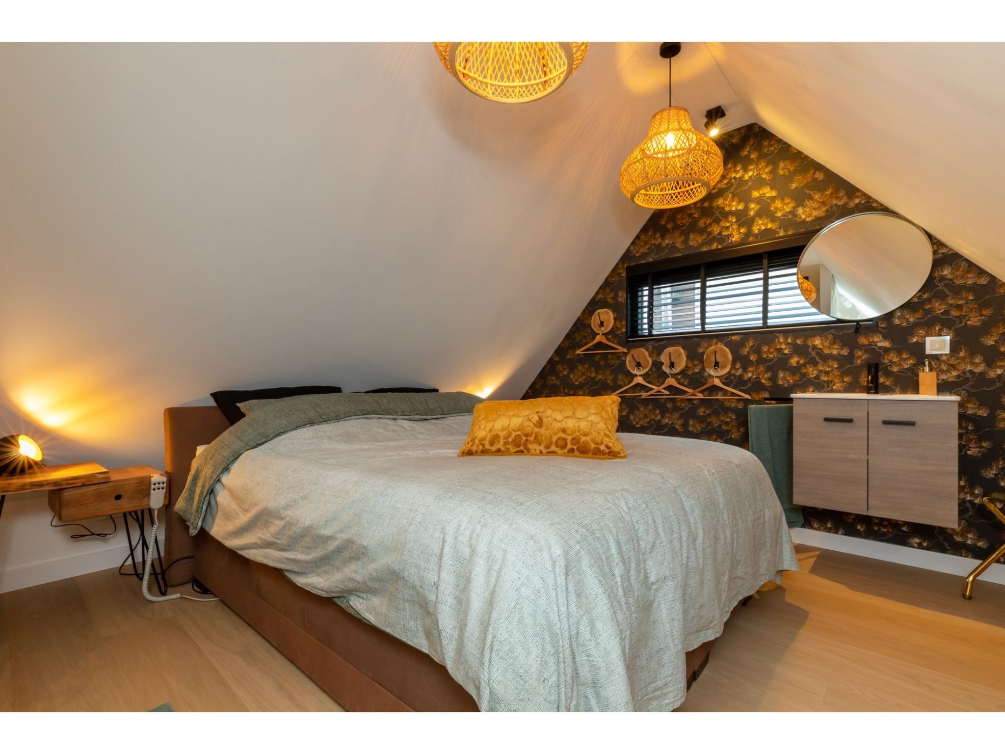 Een slaapkamer van Vakantiehuis - Zoutelande 'Bon Bini' in Zoutelande