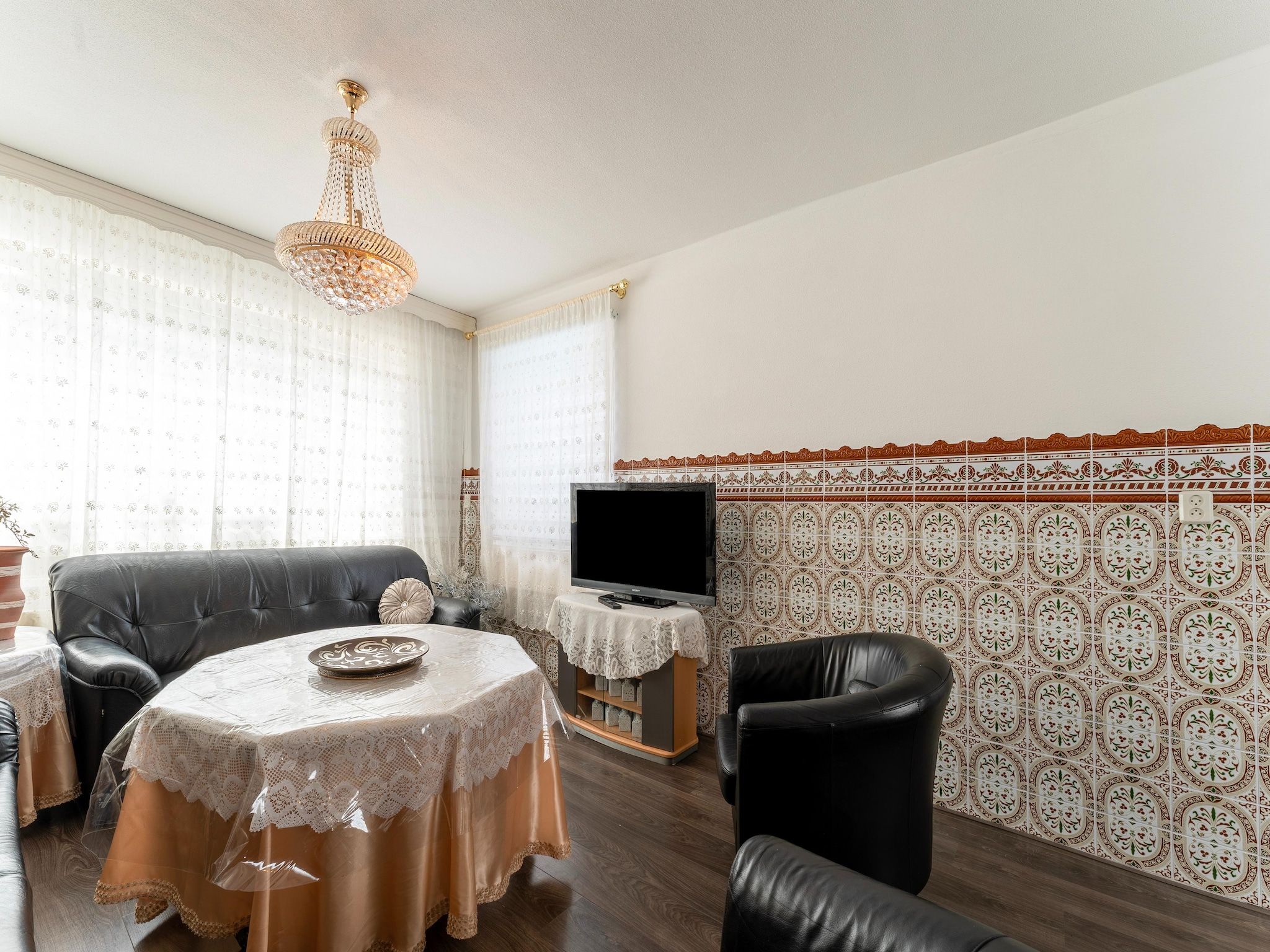 De woonkamer van Vakantiewoning Aarab in Vlissingen