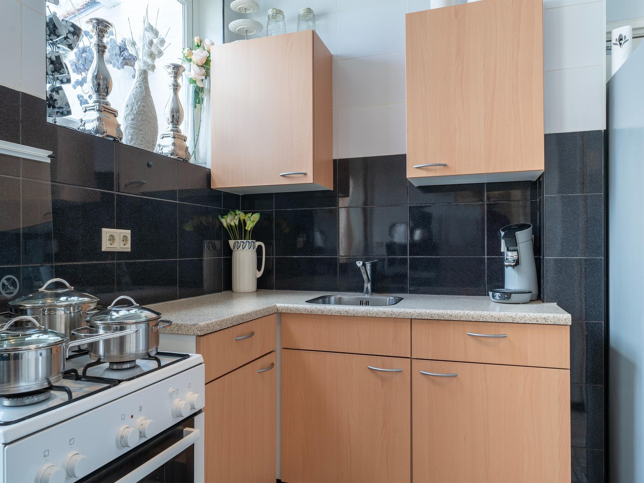 De keuken van Vakantiewoning Aarab in Vlissingen