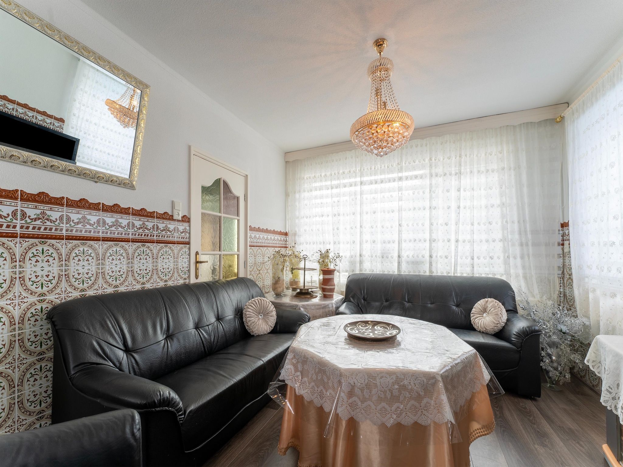 De woonkamer van Vakantiewoning Aarab in Vlissingen