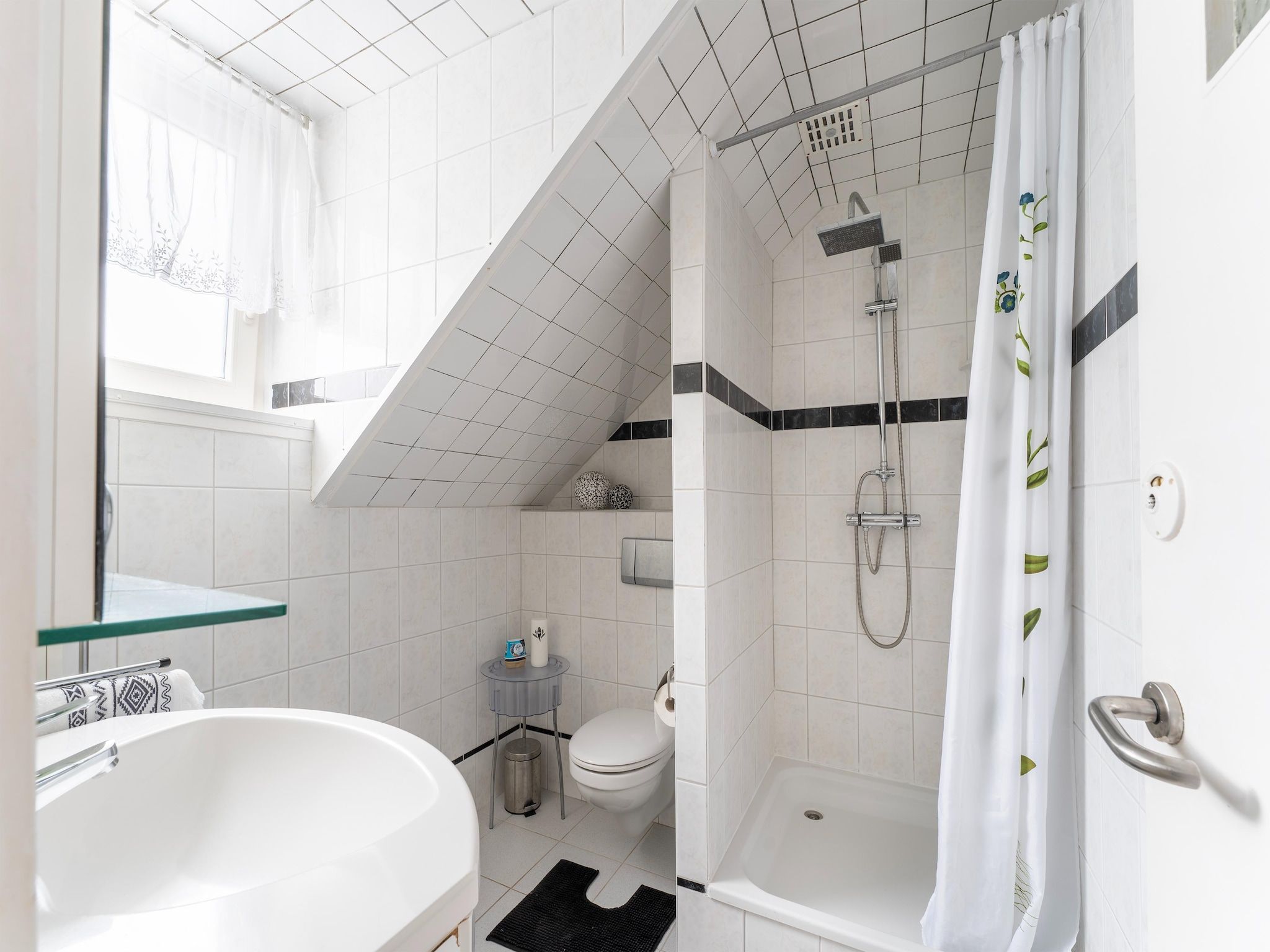 De badkamer van Vakantiewoning Aarab in Vlissingen