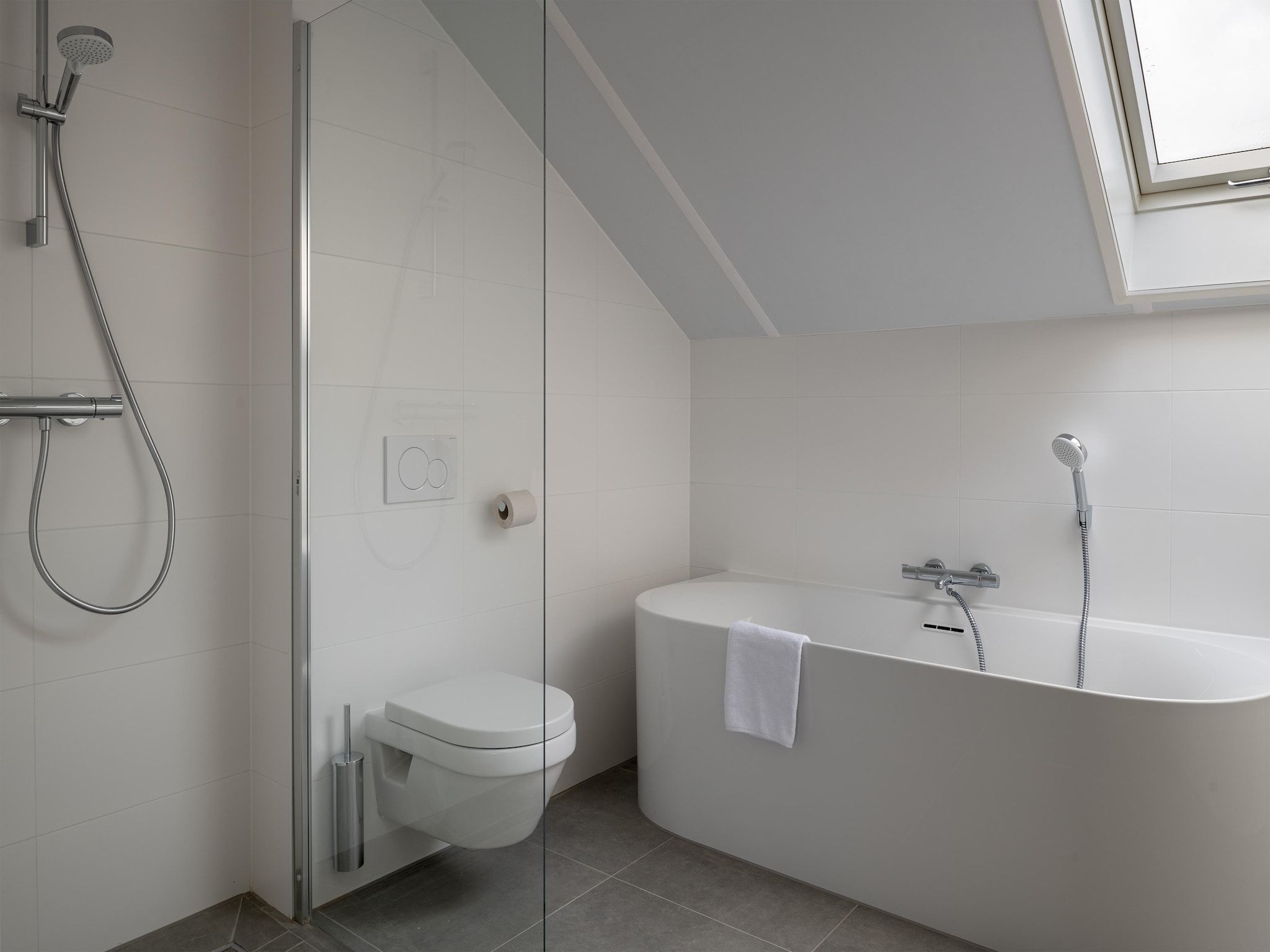 De badkamer van Resort Nieuwvliet-Bad 2 in Nieuwvliet