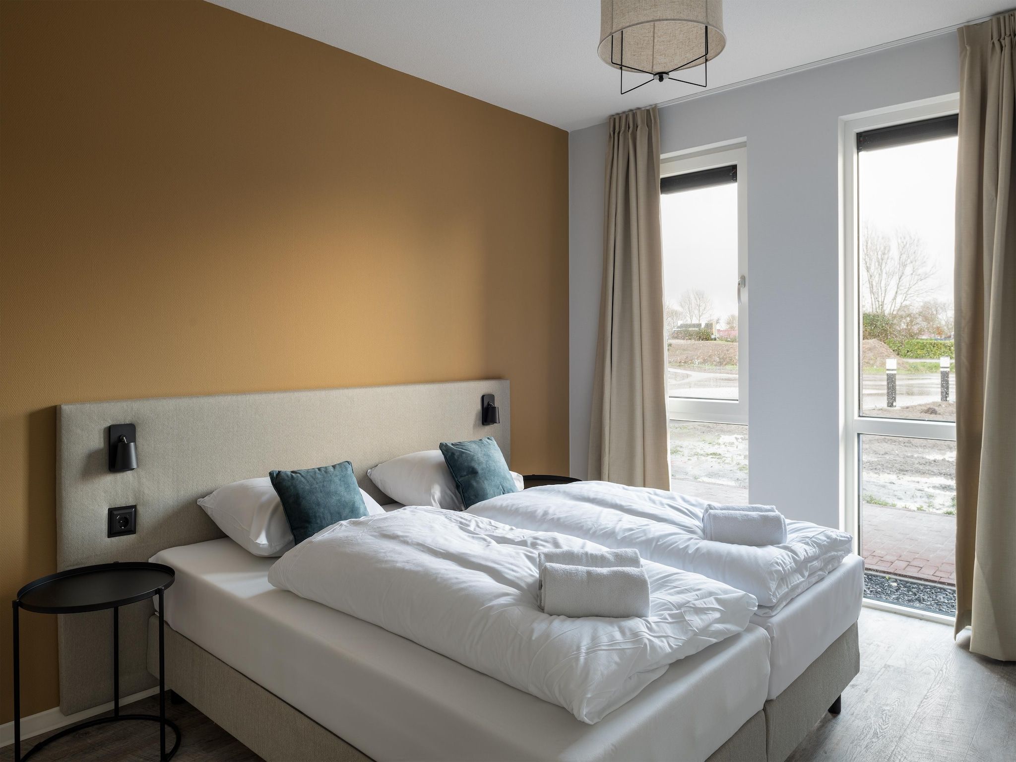 Een slaapkamer van Resort Nieuwvliet-Bad 2 in Nieuwvliet