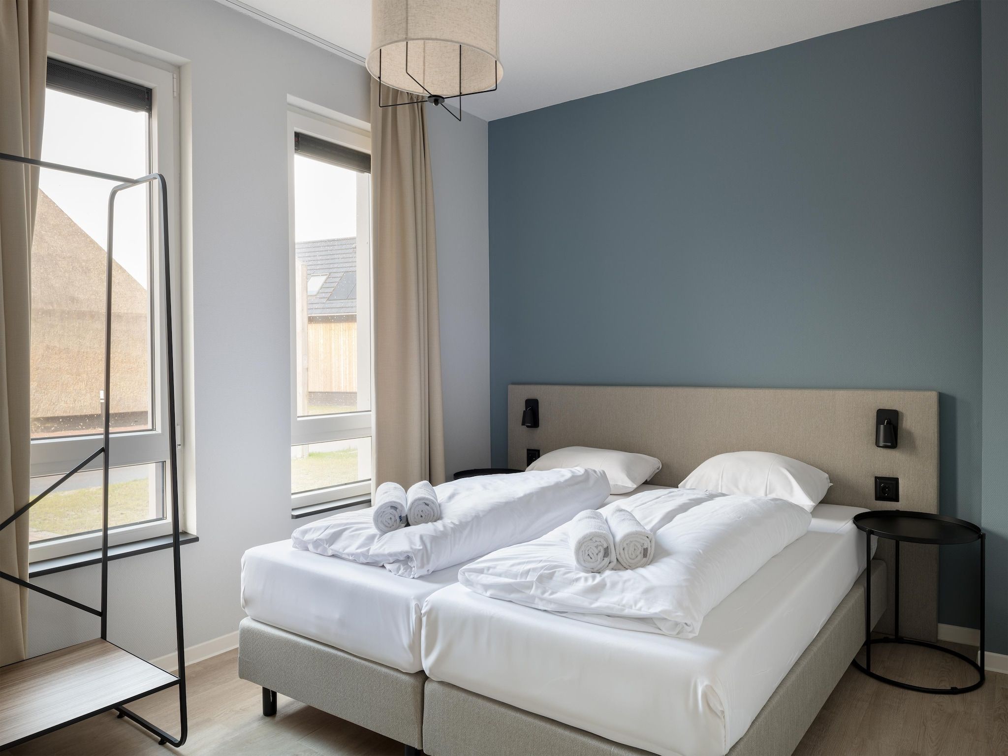 Een slaapkamer van Resort Nieuwvliet-Bad 4 in Nieuwvliet