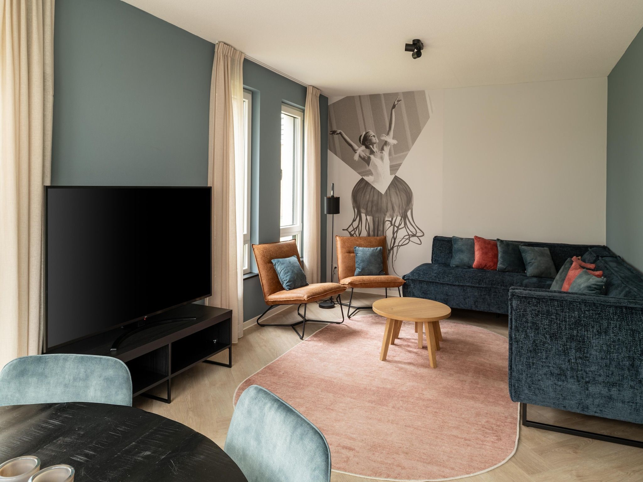 De woonkamer van Resort Nieuwvliet-Bad 4 in Nieuwvliet