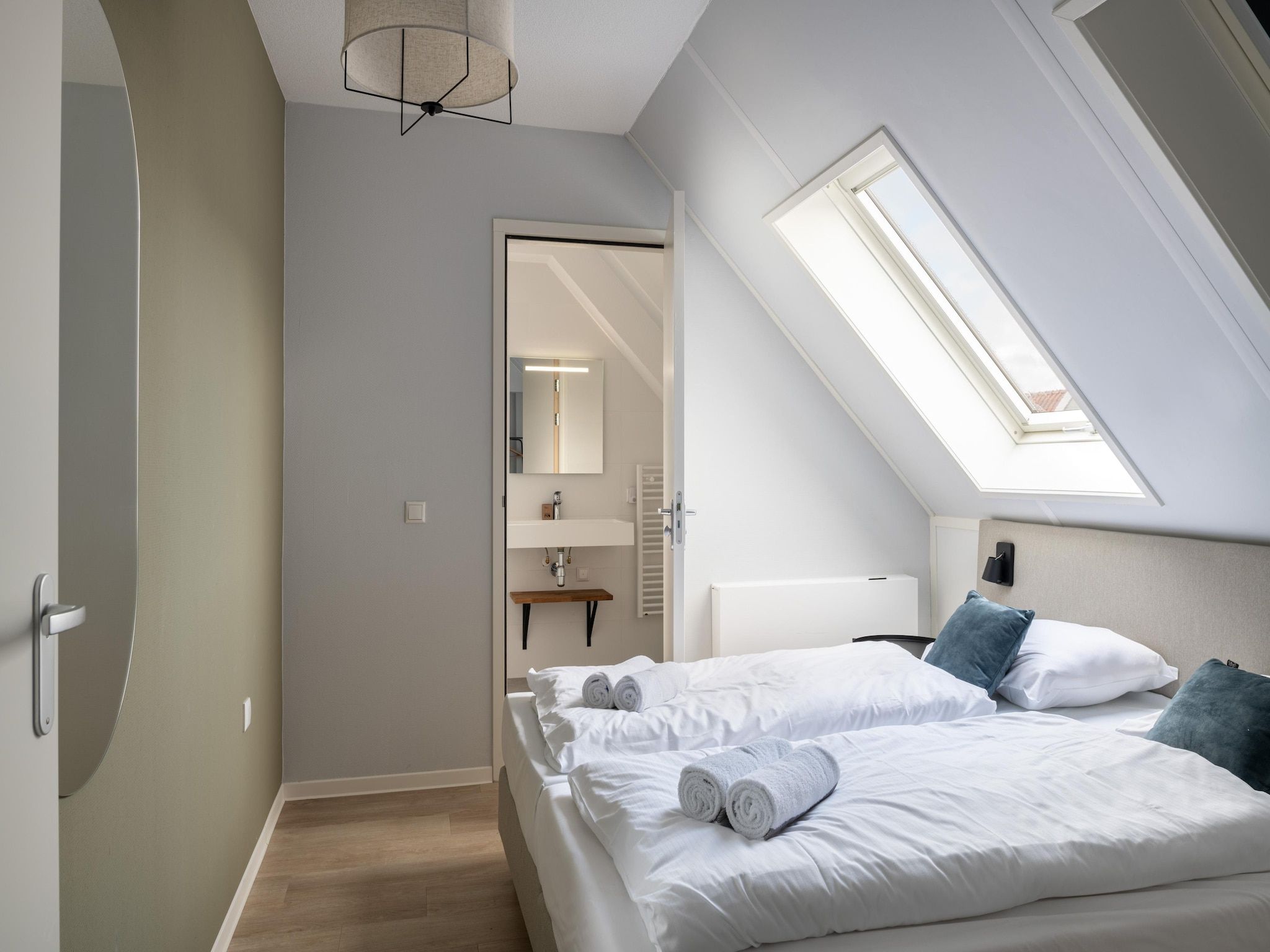 Een slaapkamer van Resort Nieuwvliet-Bad 6 in Nieuwvliet