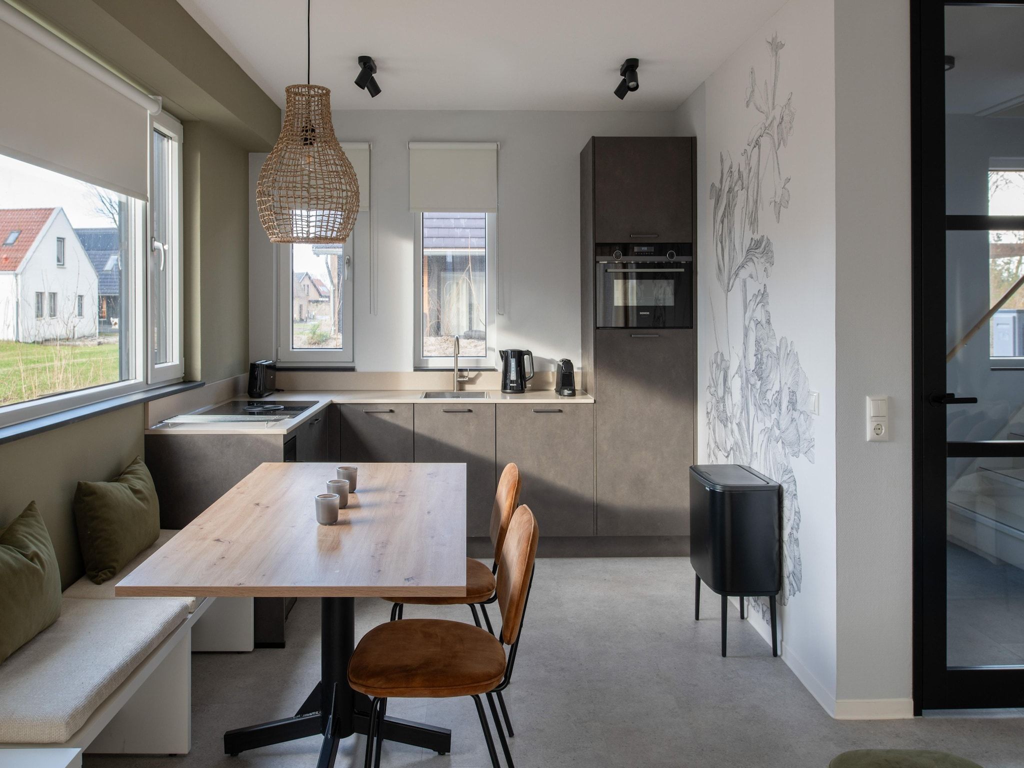 De keuken van Resort Nieuwvliet-Bad 6 in Nieuwvliet