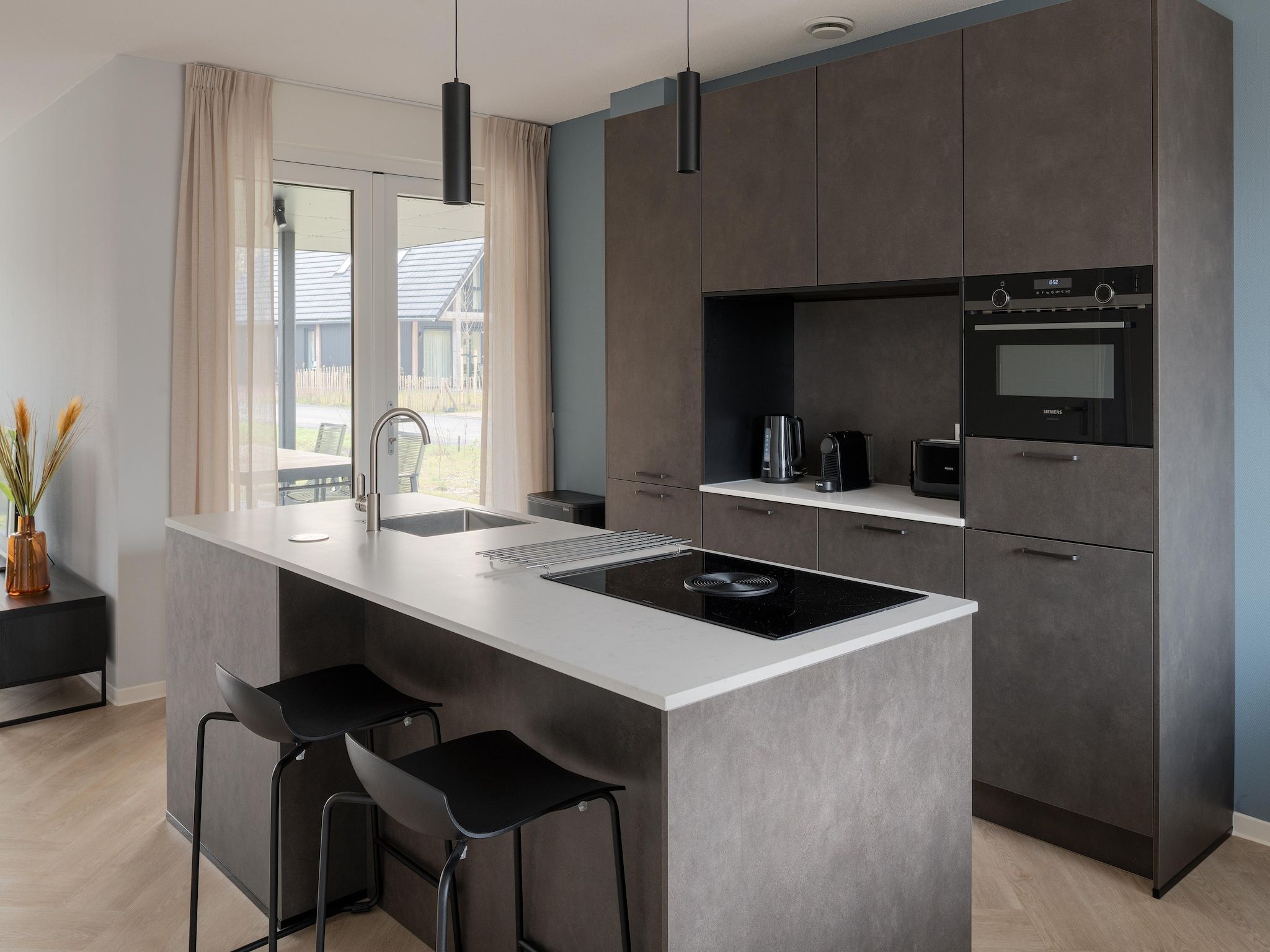 De keuken van Resort Nieuwvliet-Bad 7 in Nieuwvliet