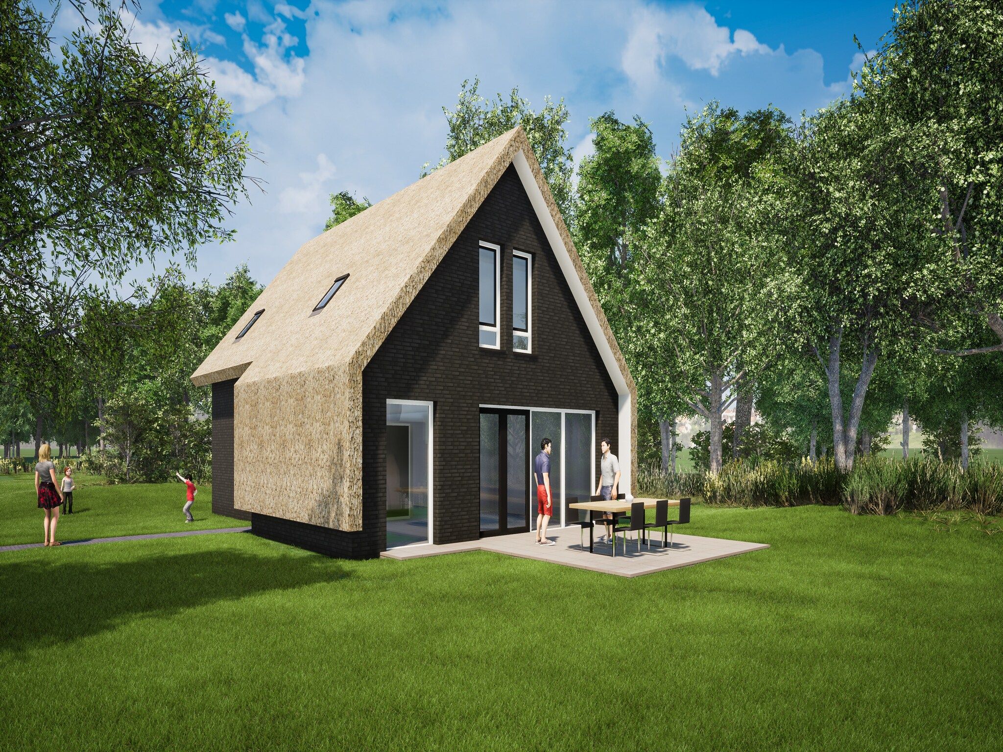 De buitenkant van Resort Nieuwvliet-Bad 8 in Nieuwvliet