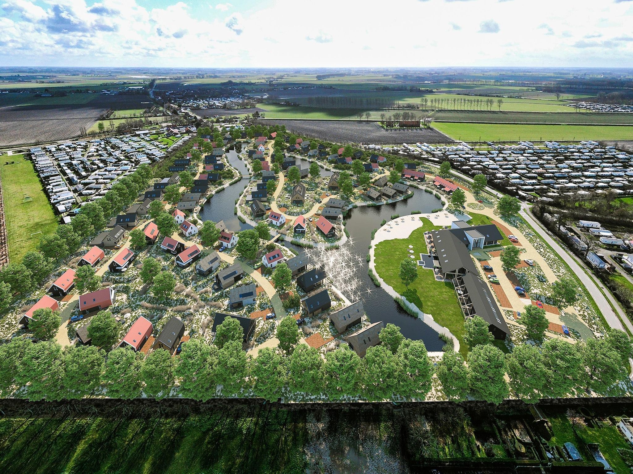 De buitenkant van Resort Nieuwvliet-Bad 10 in Nieuwvliet