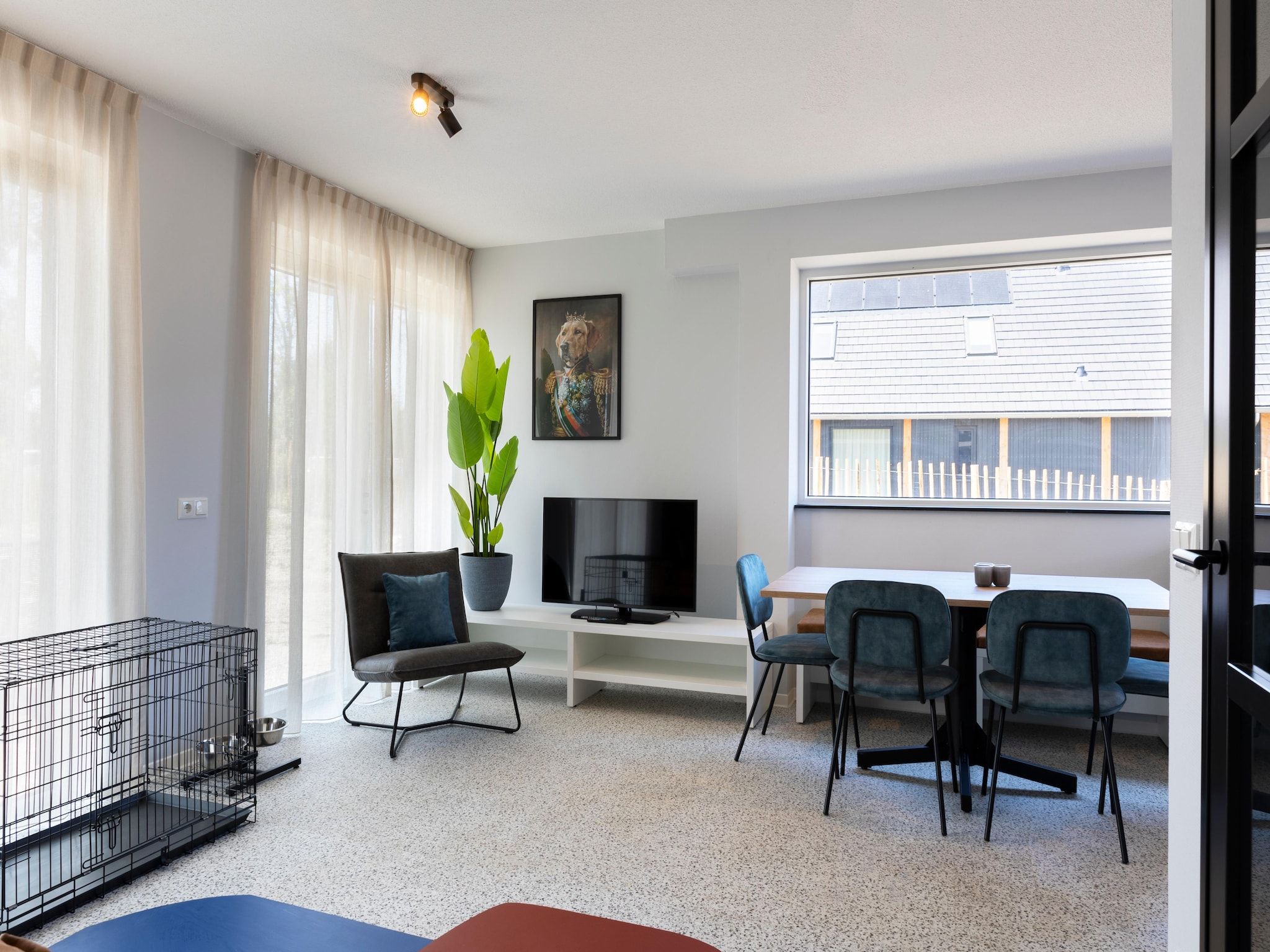 De woonkamer van Resort Nieuwvliet-Bad 10 in Nieuwvliet