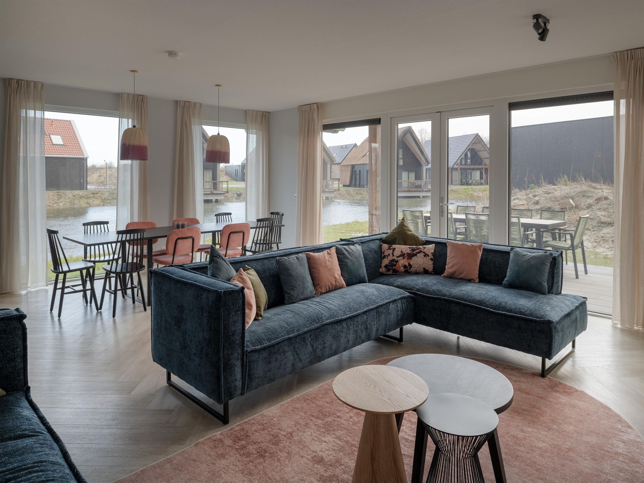 De woonkamer van Resort Nieuwvliet-Bad 12 in Nieuwvliet