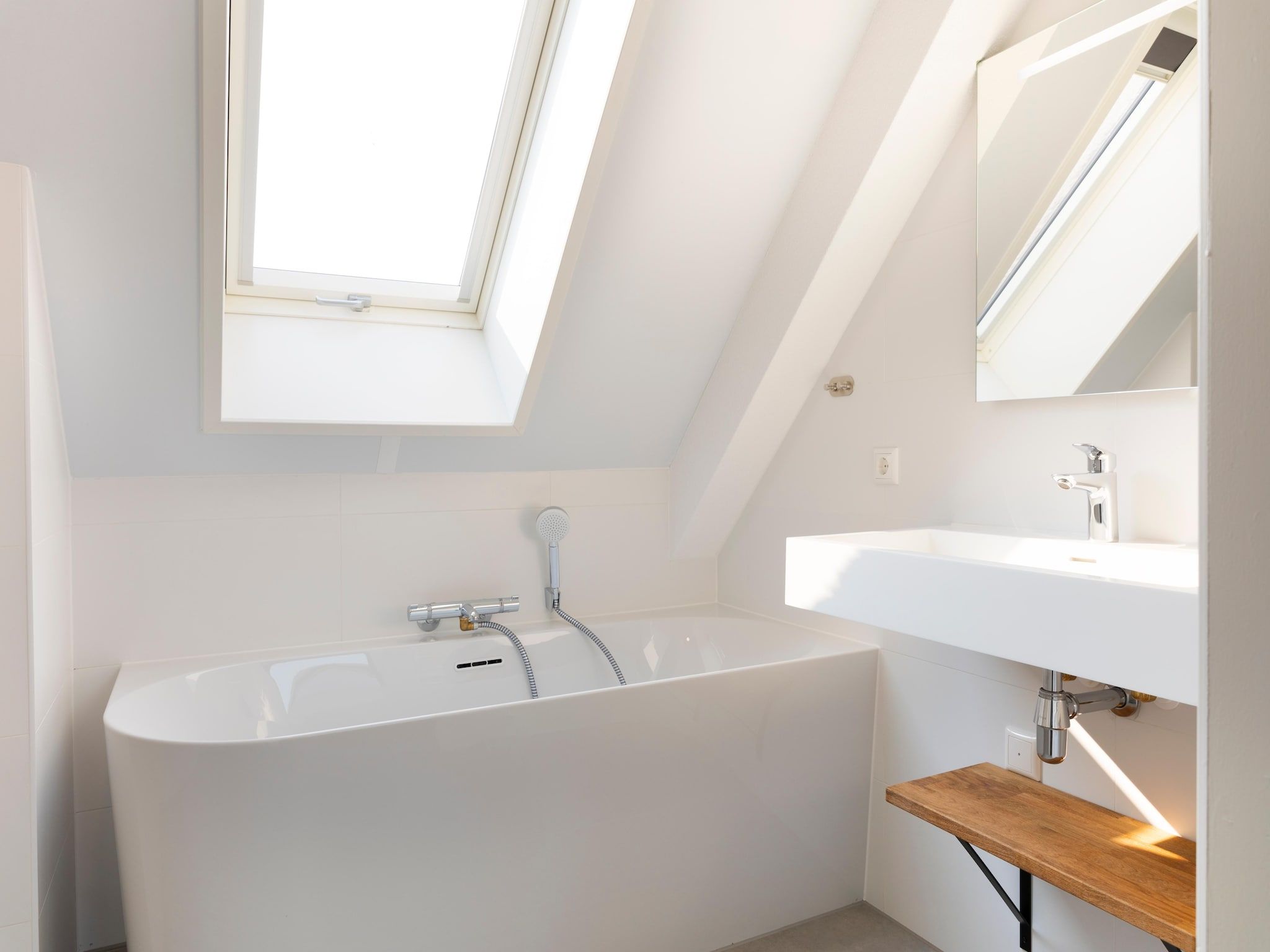 De badkamer van Resort Nieuwvliet-Bad 13 in Nieuwvliet