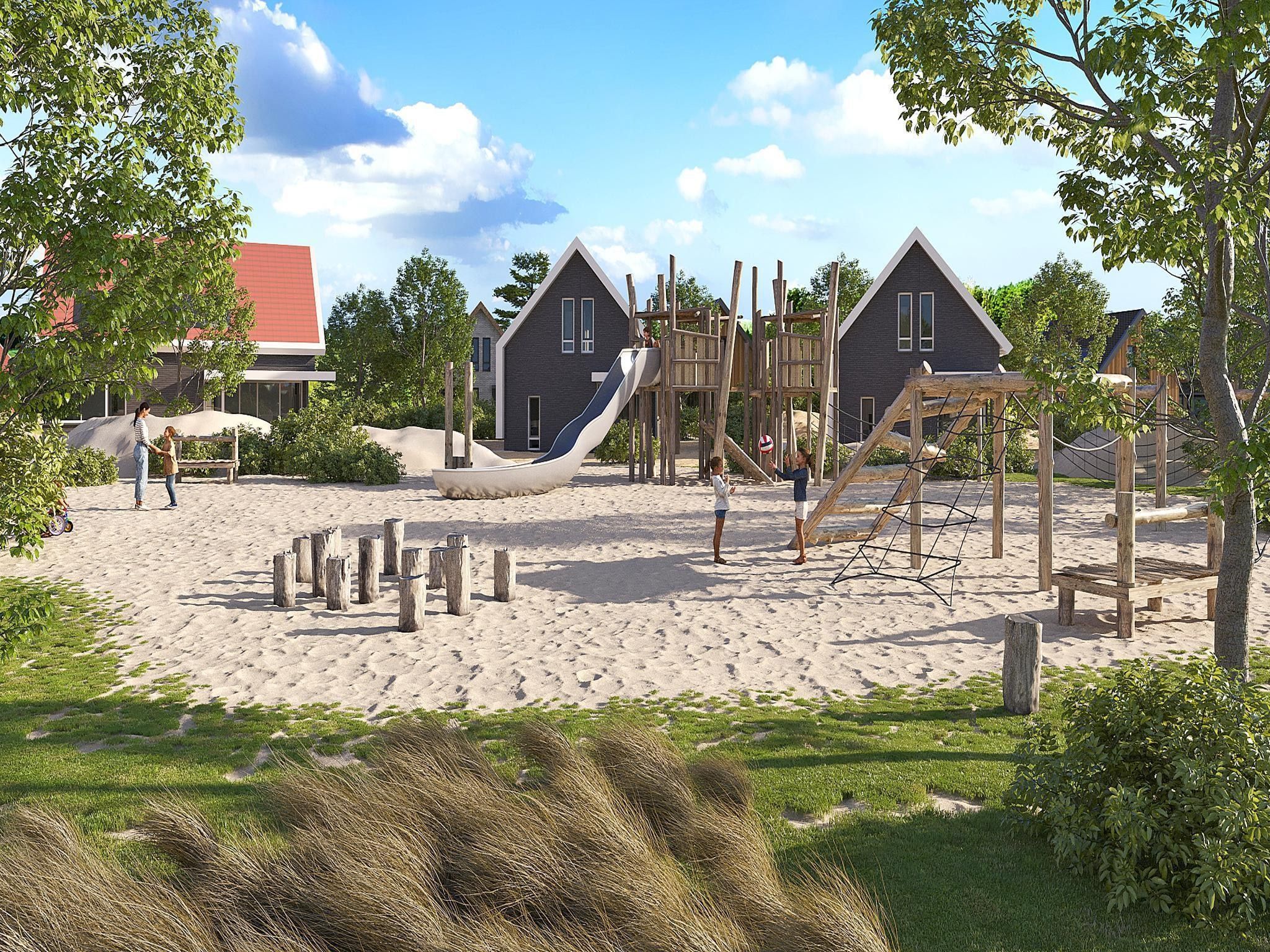 Parkfaciliteiten bij Resort Nieuwvliet-Bad 14 in Nieuwvliet