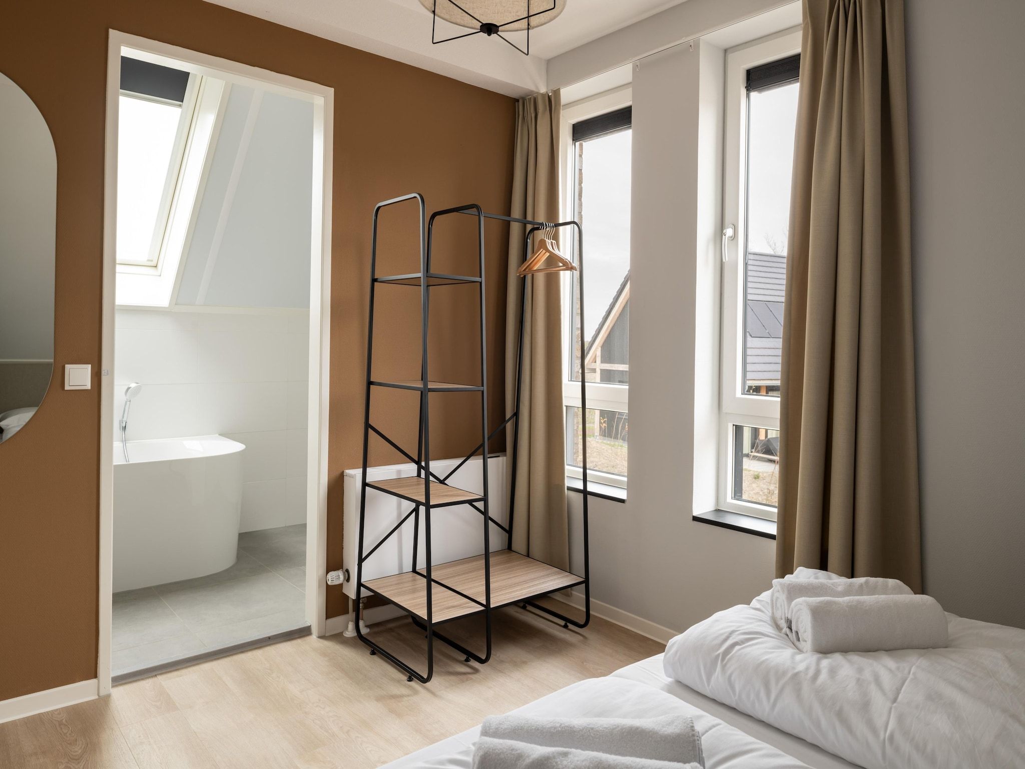 Een slaapkamer van Resort Nieuwvliet-Bad 15 in Nieuwvliet