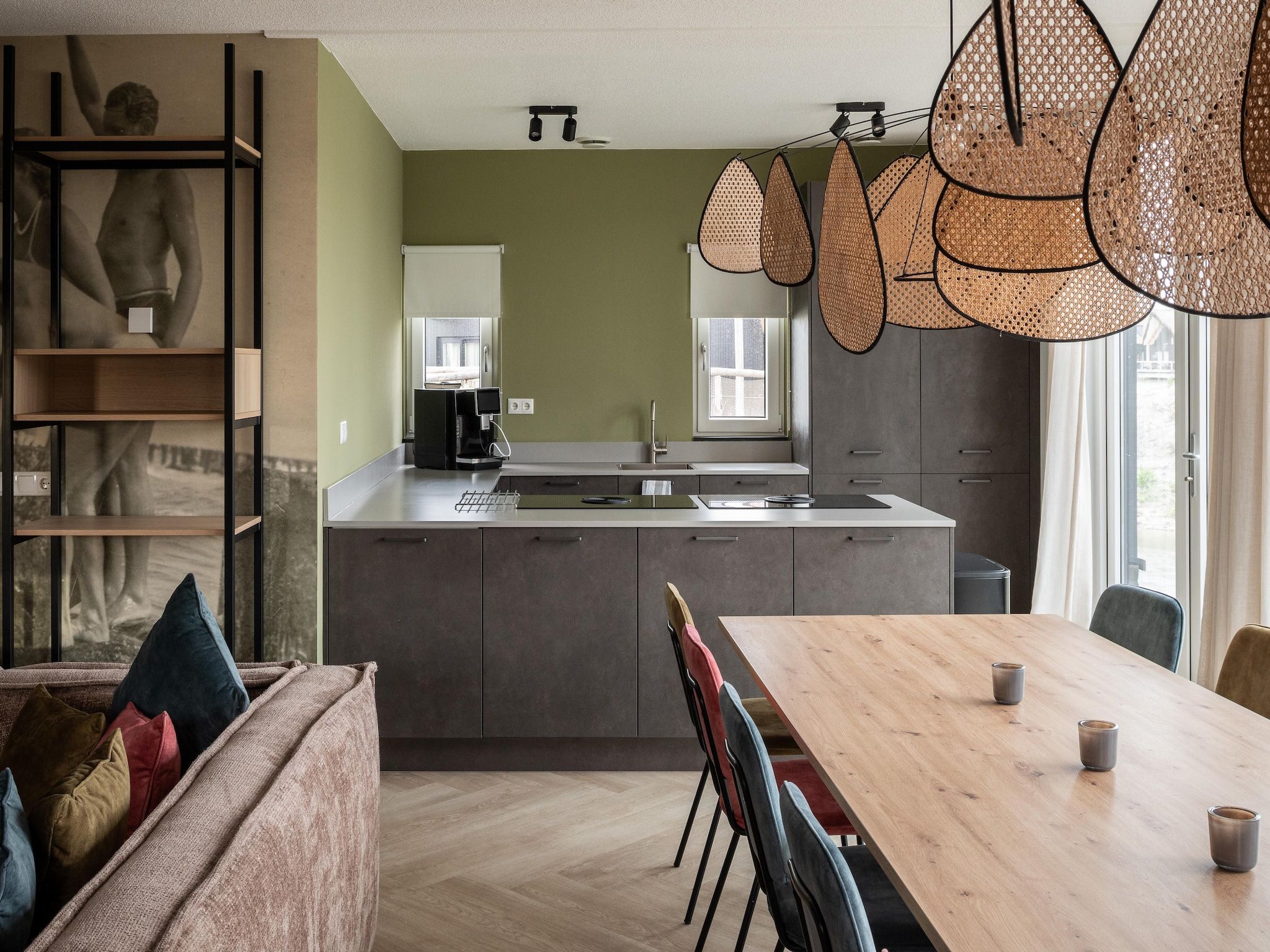 De keuken van Resort Nieuwvliet-Bad 18 in Nieuwvliet