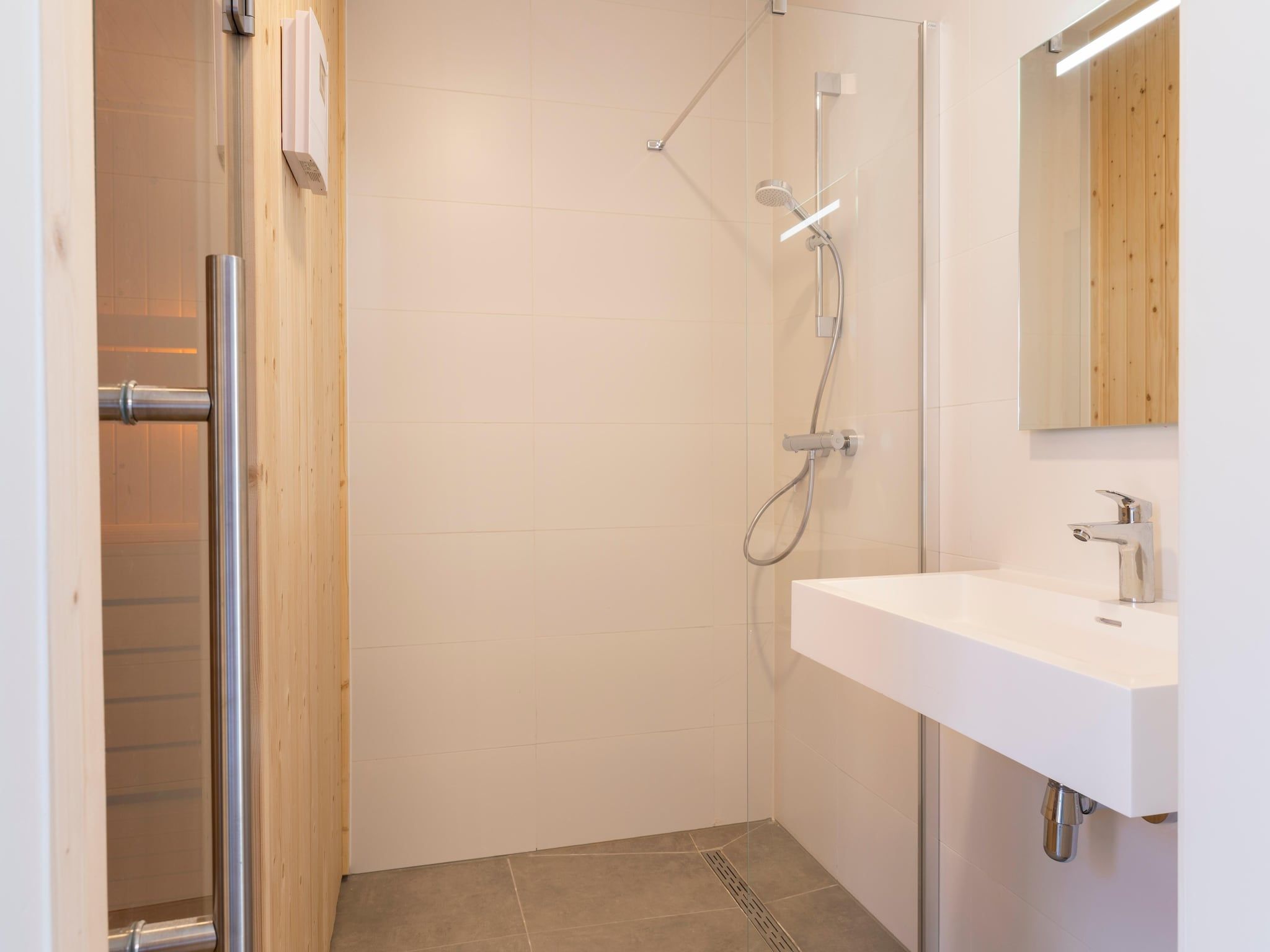 De badkamer van Resort Nieuwvliet-Bad 19 in Nieuwvliet