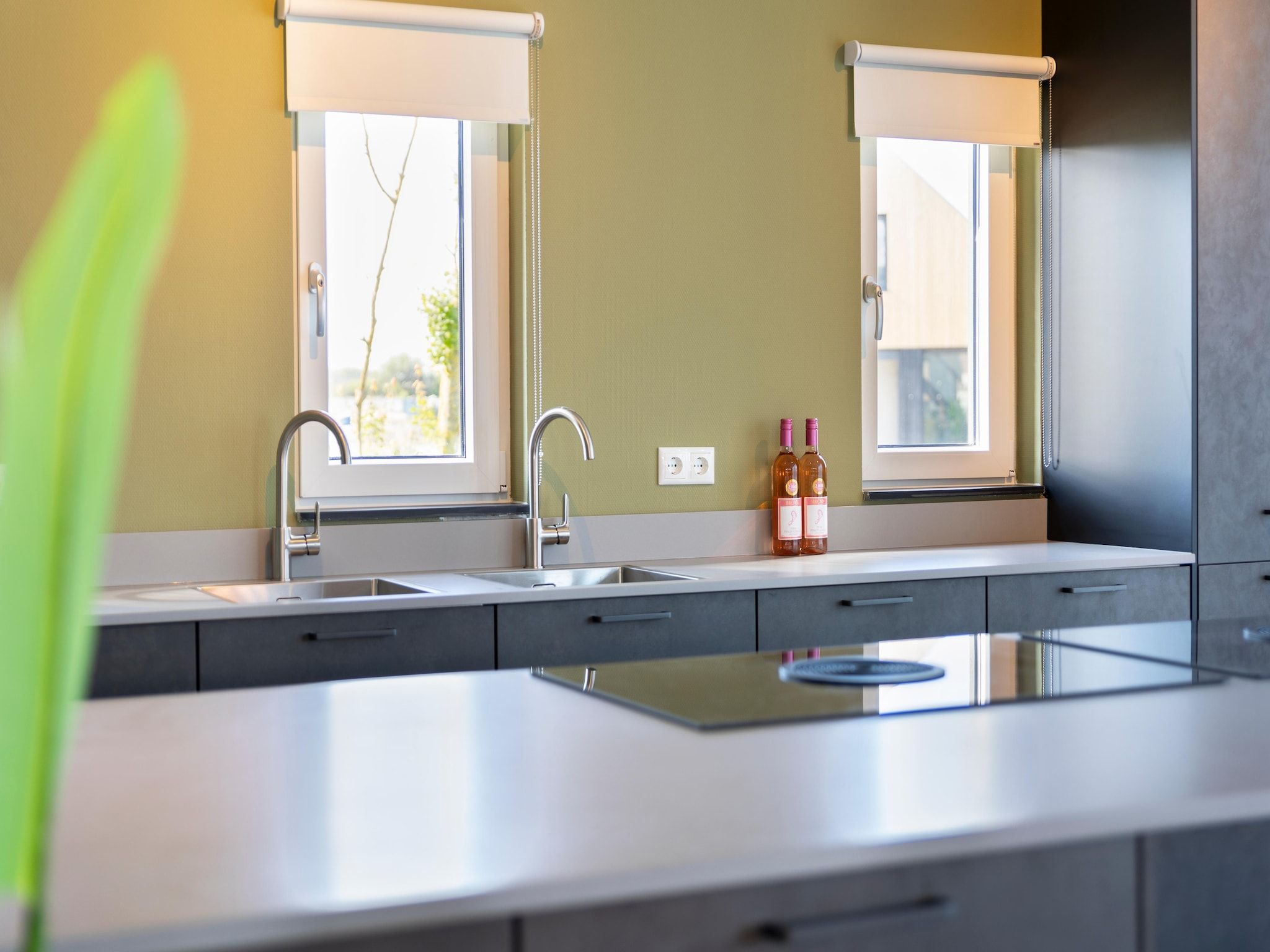 De keuken van Resort Nieuwvliet-Bad 19 in Nieuwvliet