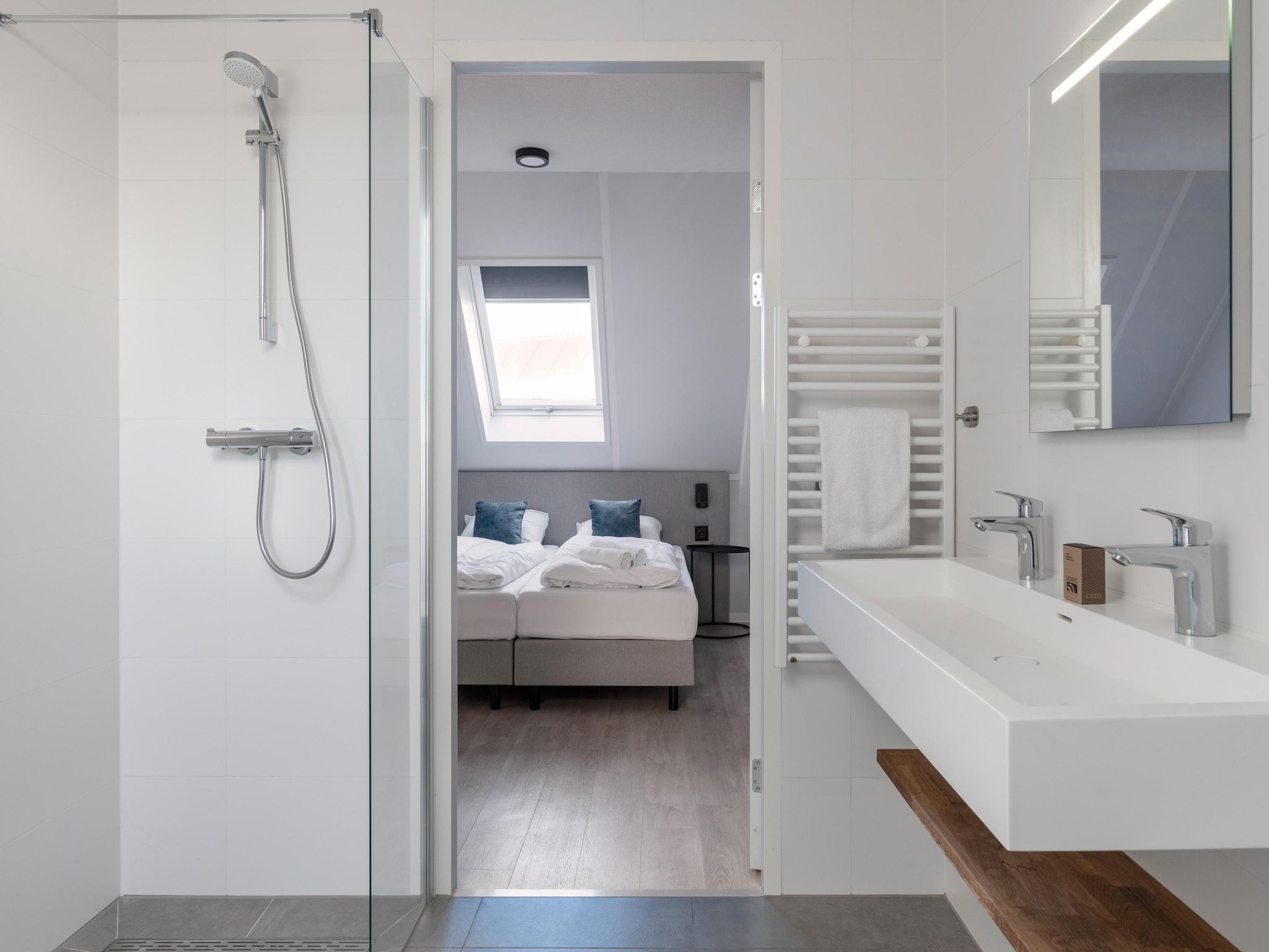 De badkamer van Resort Nieuwvliet-Bad 20 in Nieuwvliet