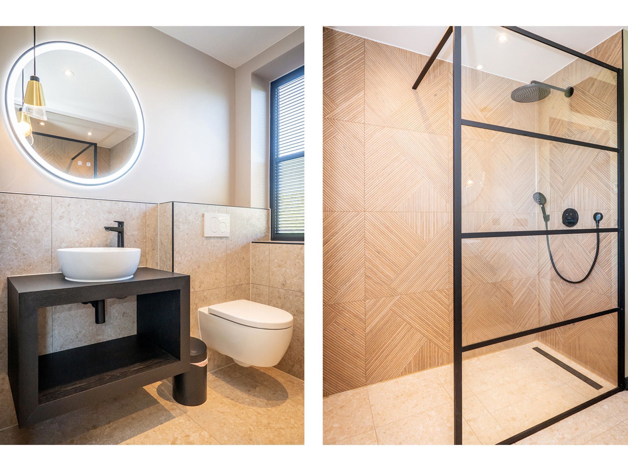 De badkamer van Type N Luxe Villa Zeeburg in De Cocksdorp