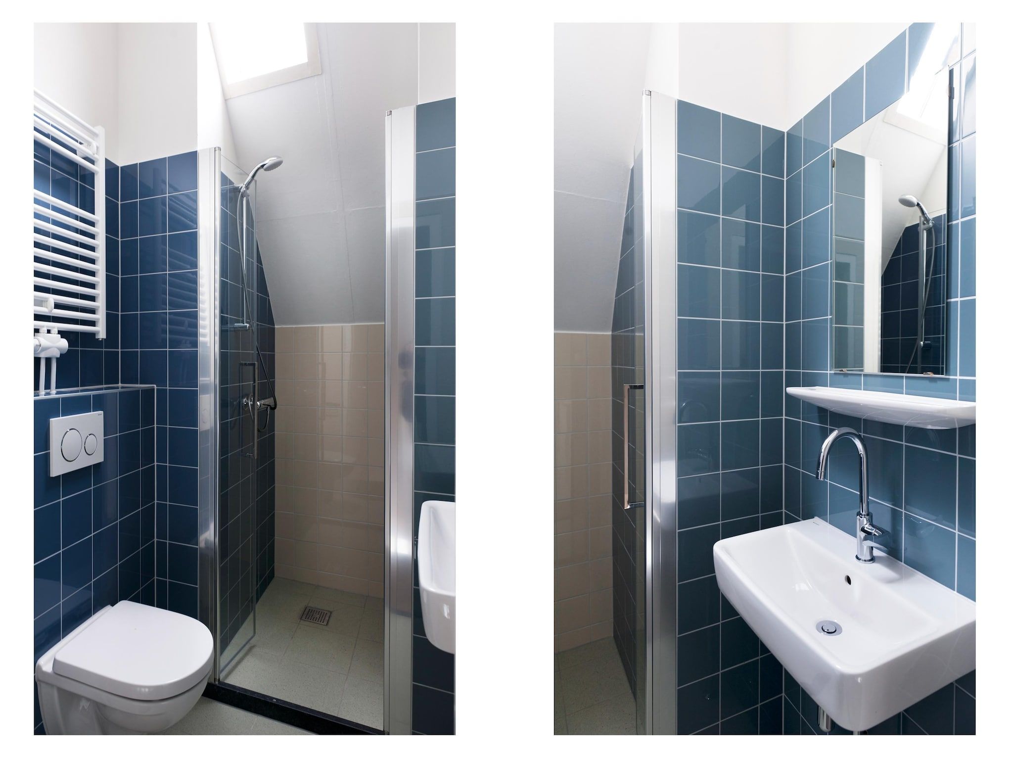 De badkamer van Wiid Wellness de luxe met sauna & buitenspa in Friesland