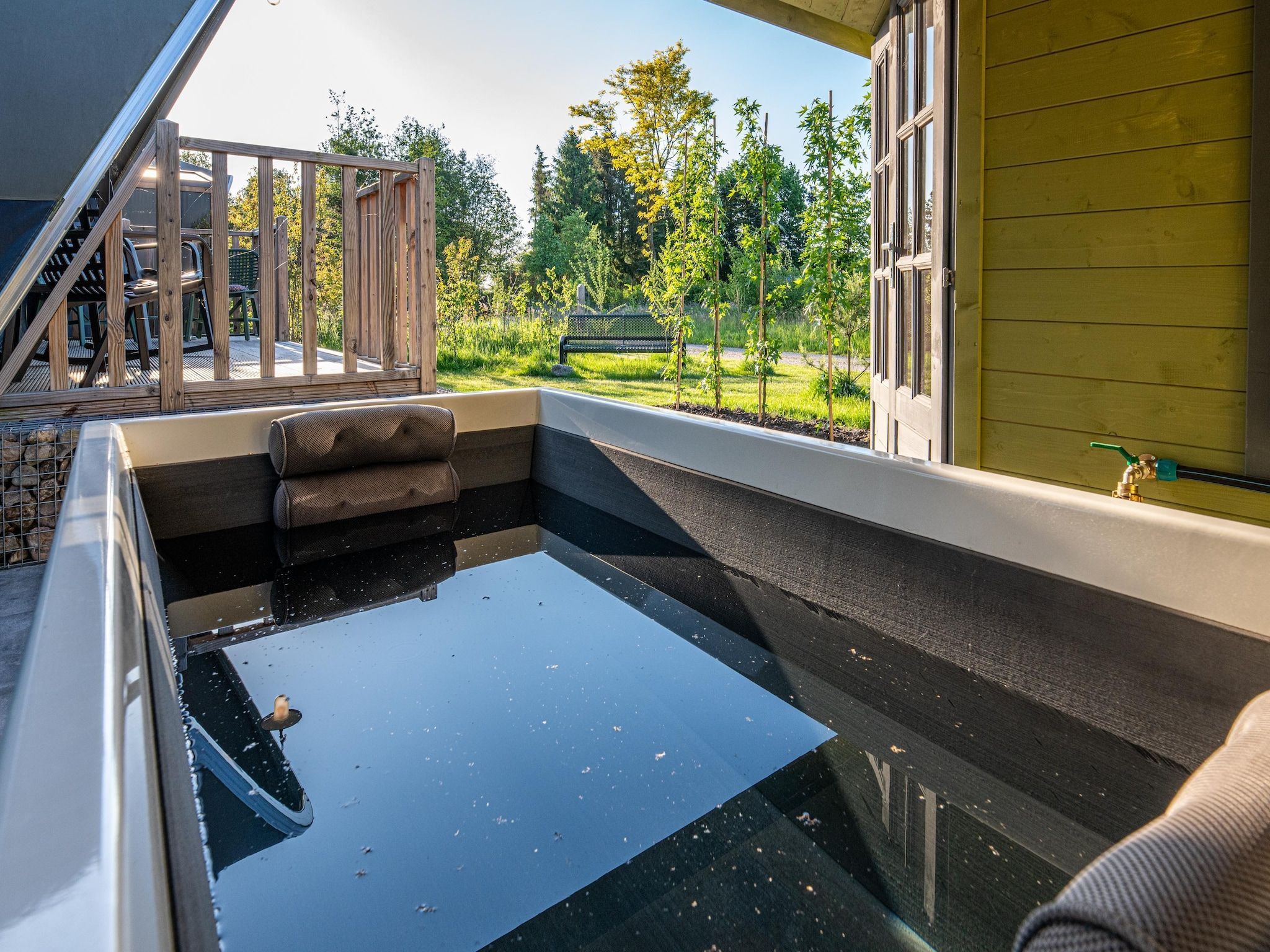 Wellness bij Tentlodge Partijs Wellness met sauna en prive-bad-2p in Dalerveen