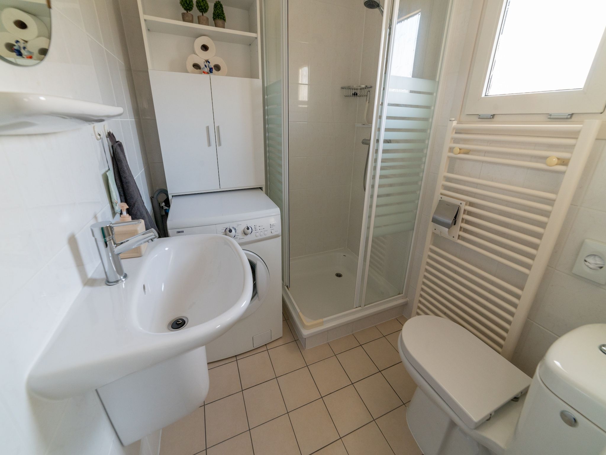 De badkamer van Chalet Resort Venetie Giethoorn in Giethoorn