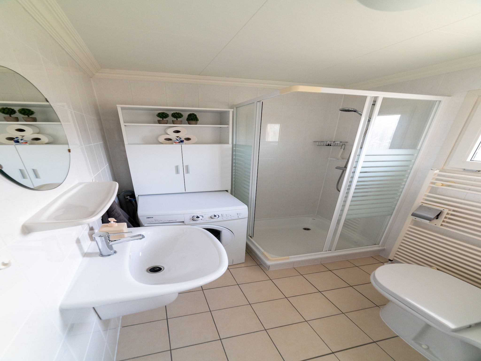 De badkamer van Chalet Resort Venetie Giethoorn in Giethoorn