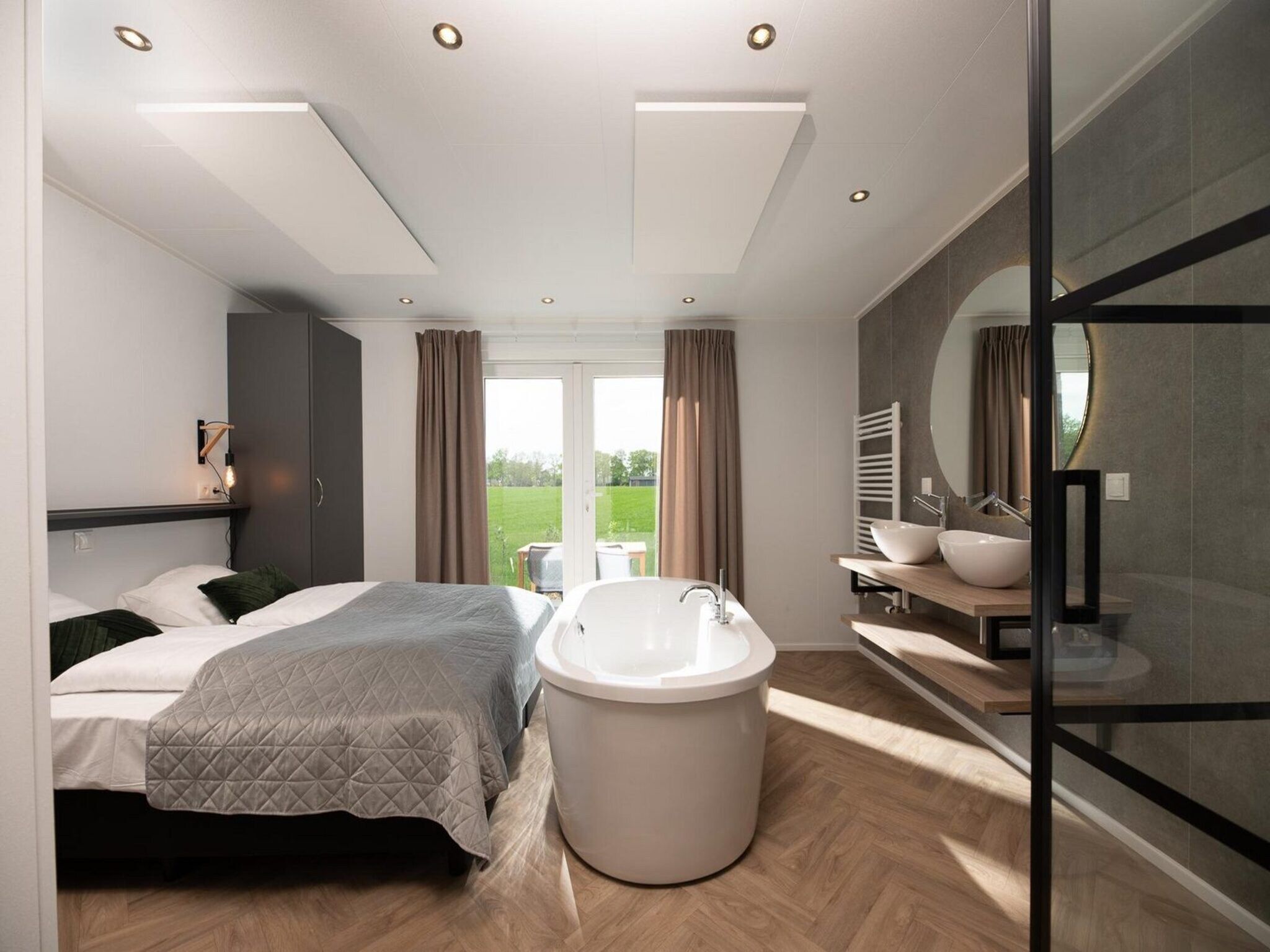 Een slaapkamer van Buitenplaats Holten 19 in Rijssen