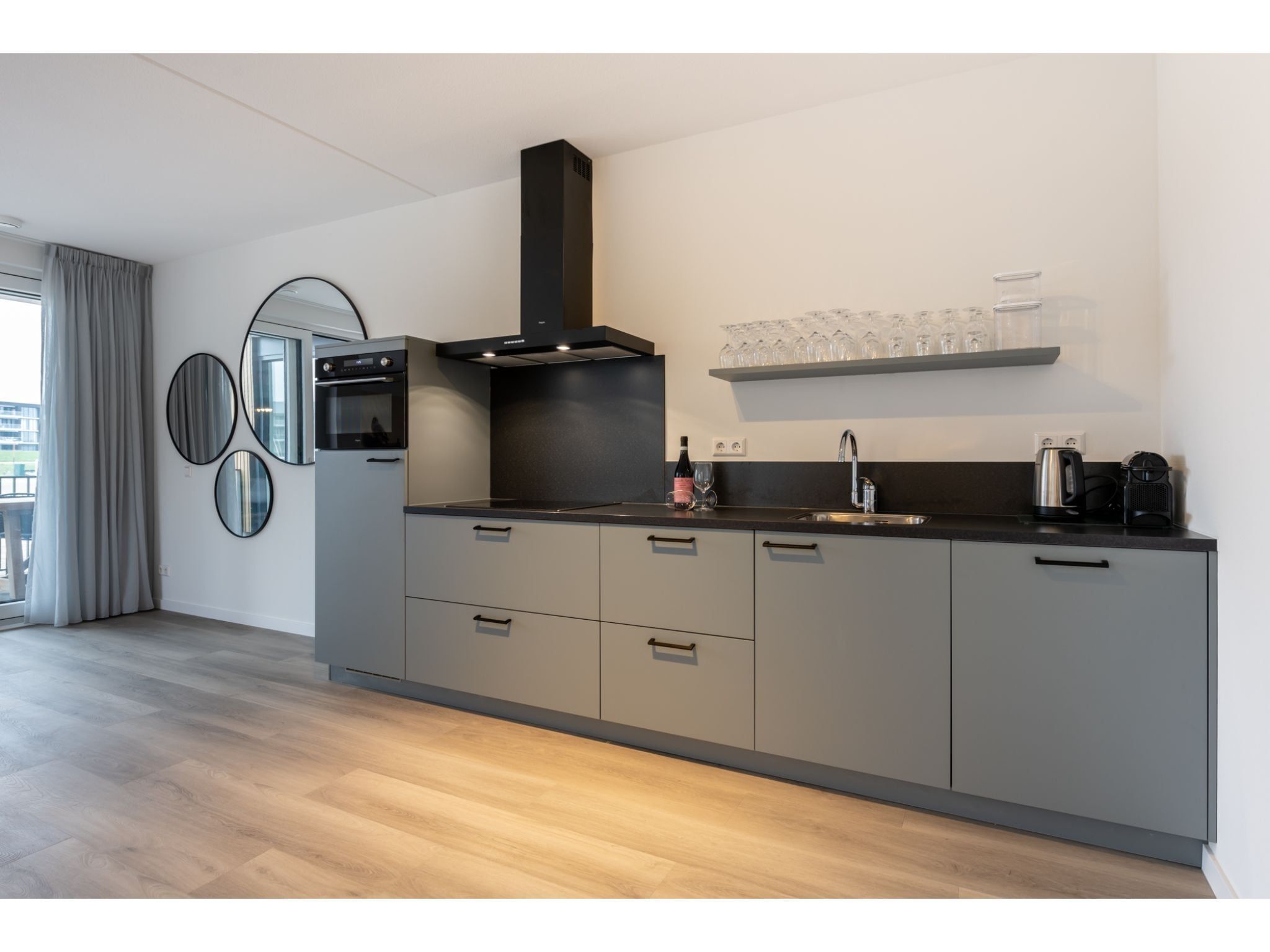 De keuken van Harbour Loft 1 / Residence Marina 8 pers in Kamperland