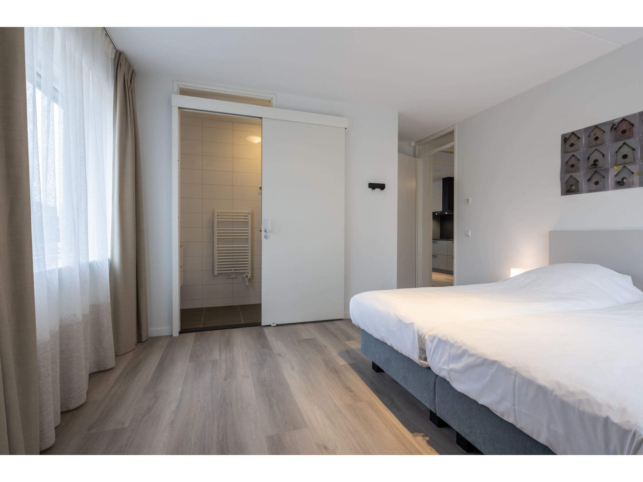 Een slaapkamer van Harbour Loft 1 / Residence Marina 8 pers in Kamperland