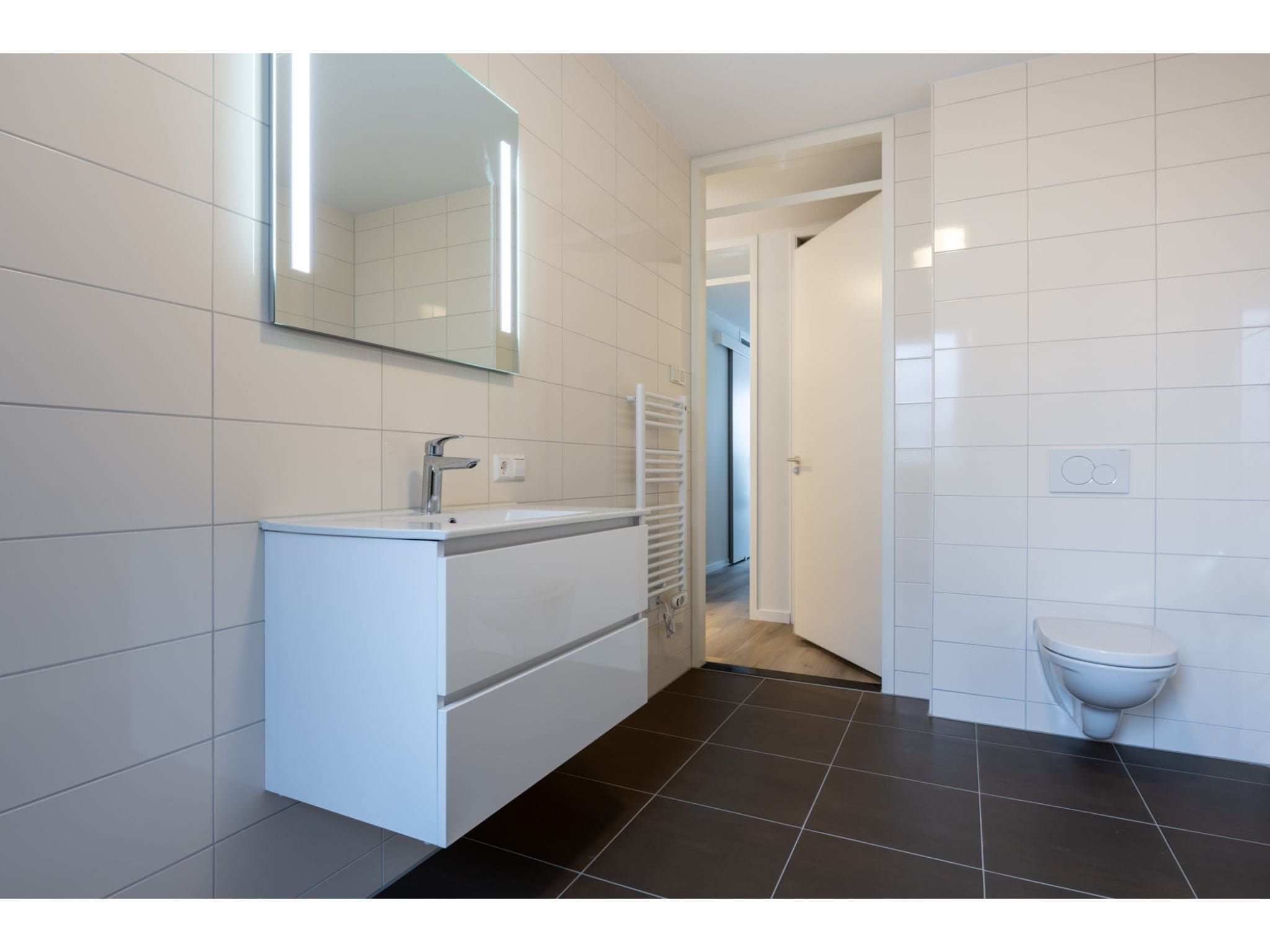 De badkamer van Harbour Loft 1 / Residence Marina 8 pers in Kamperland