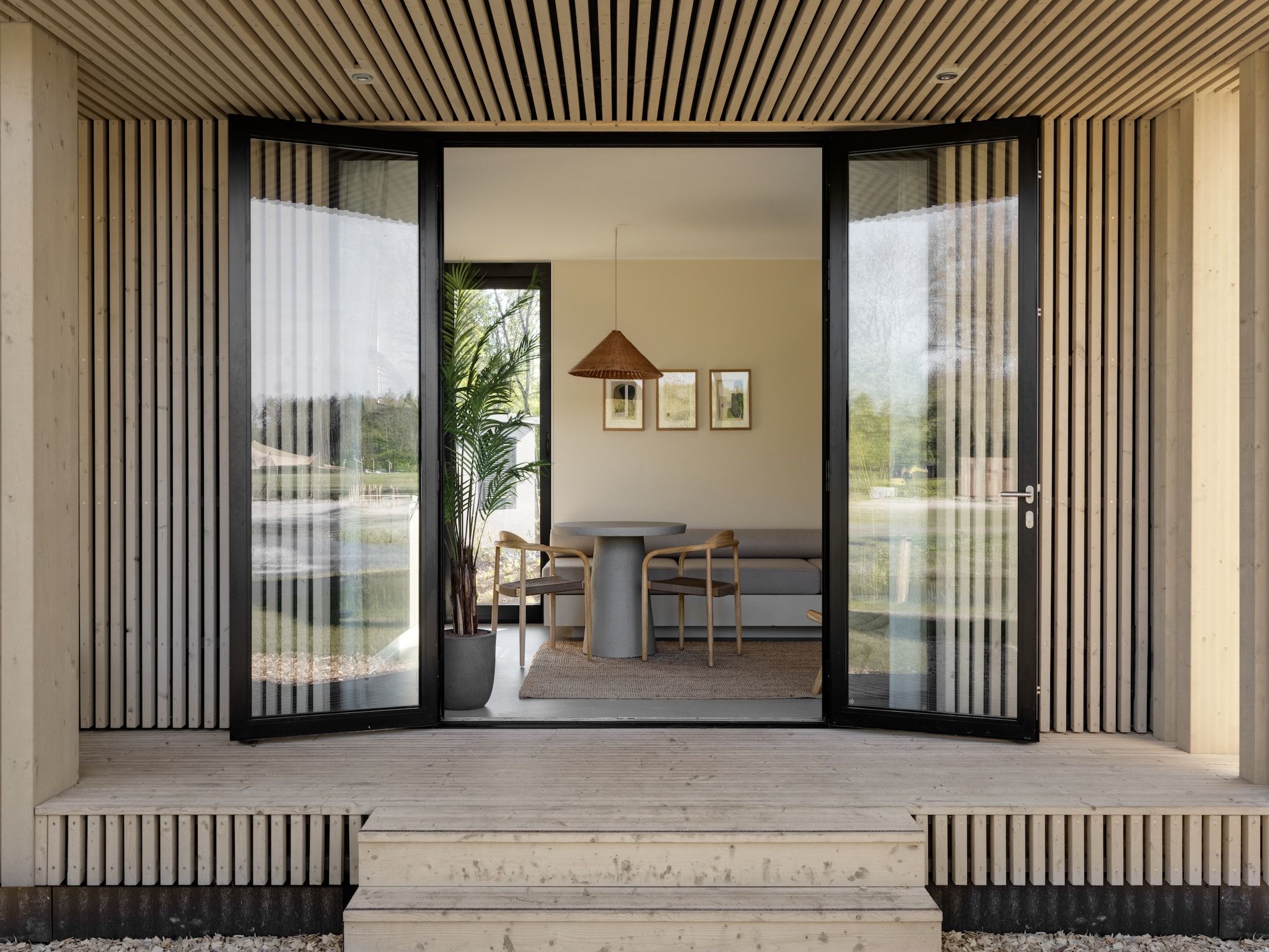 De woonkamer van Resort de Parel 6 in Zeewolde