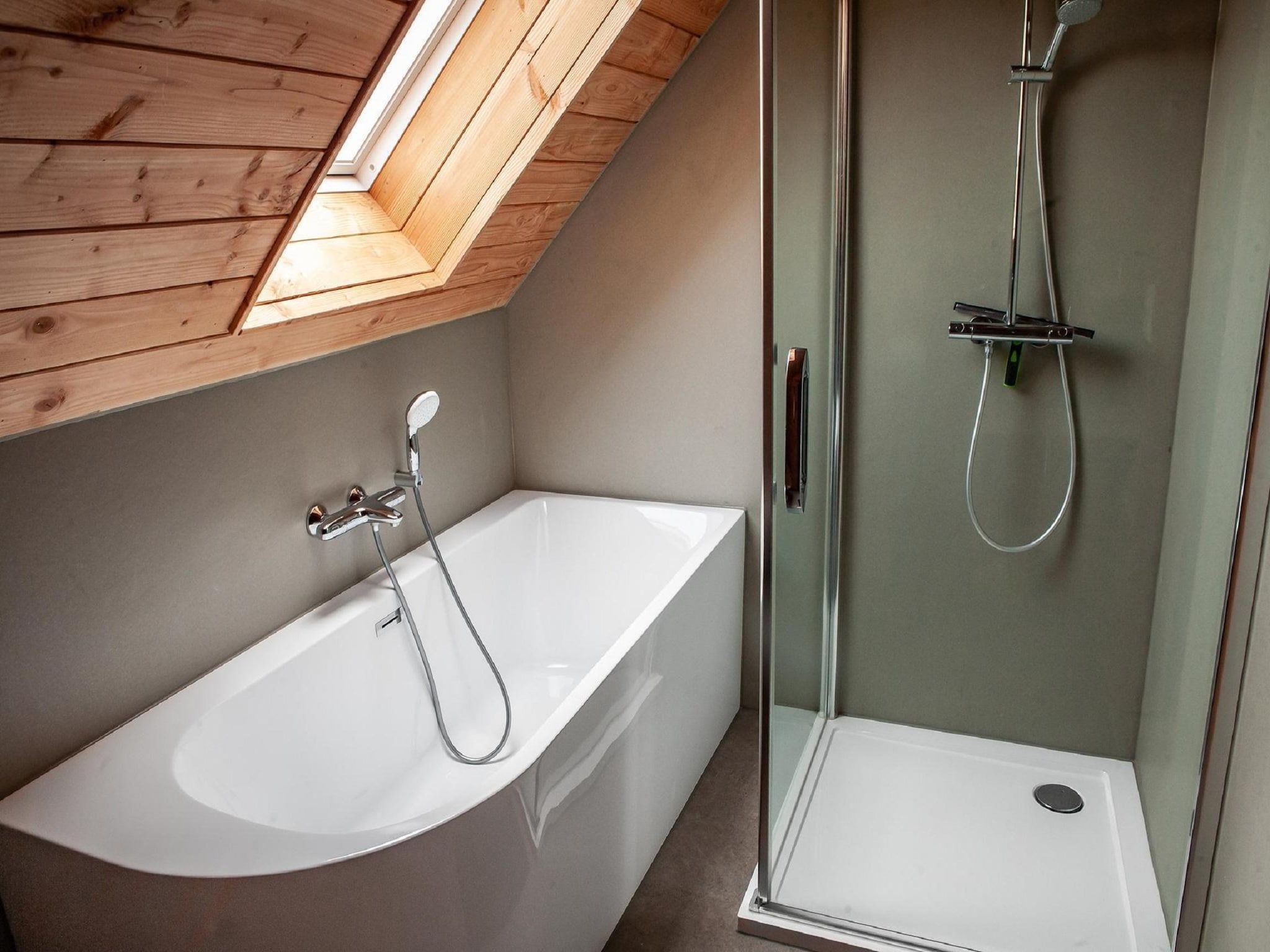 De badkamer van Vakantiepark Sandberghe 13 in Uden