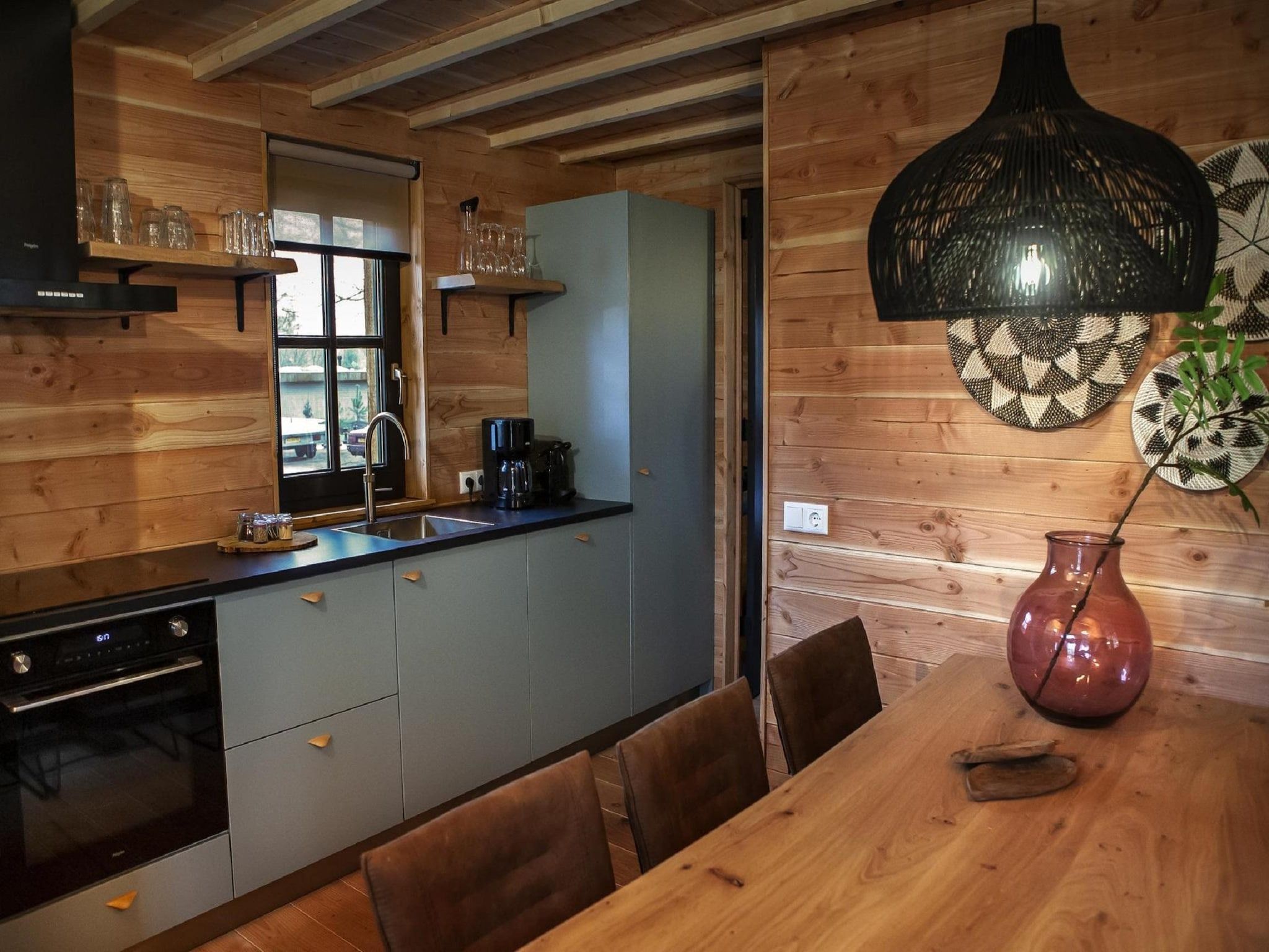 De keuken van Vakantiepark Sandberghe 13 in Uden