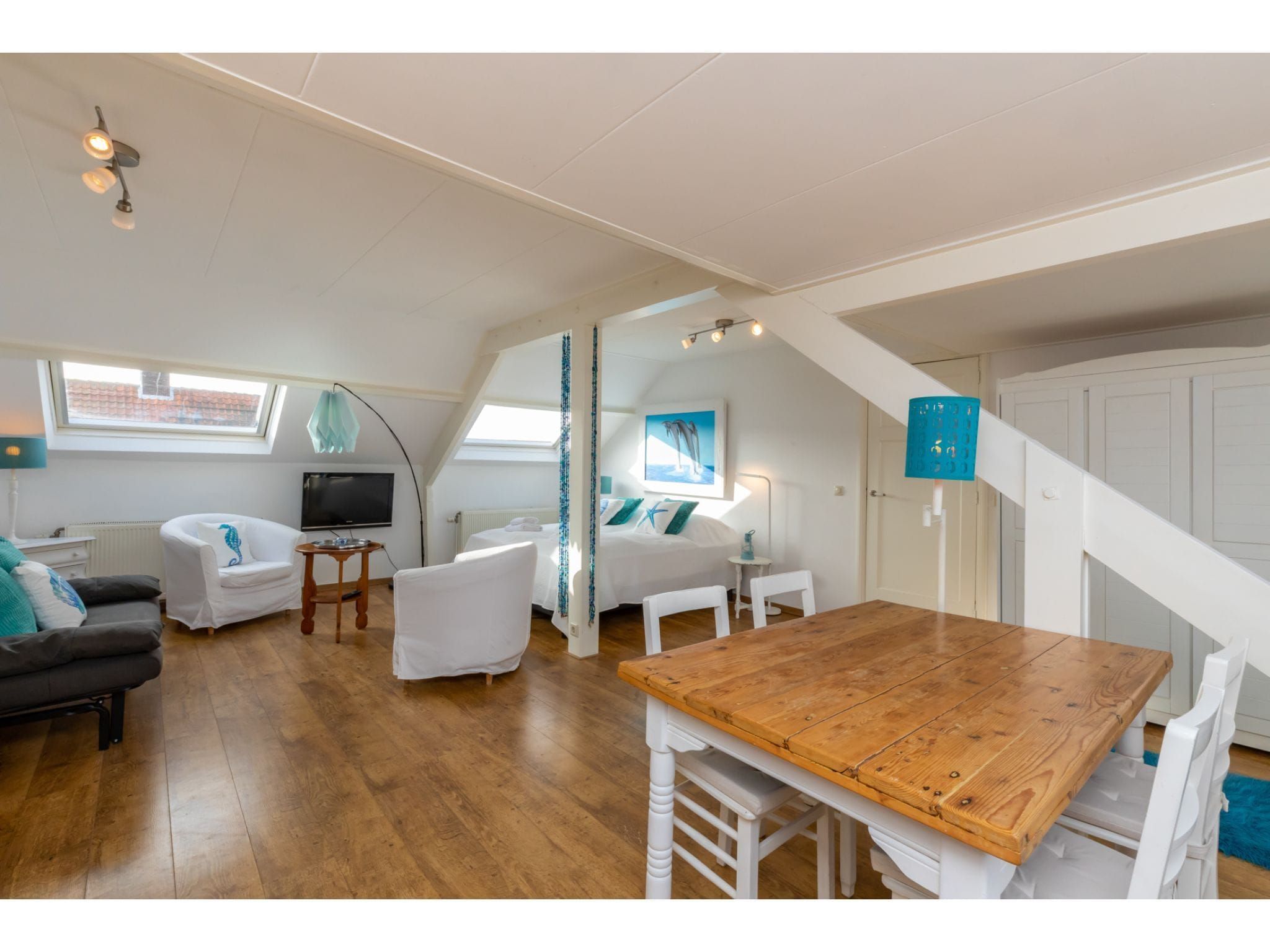 De woonkamer van Bovenappartement - Zuidstraat 111a in Westkapelle