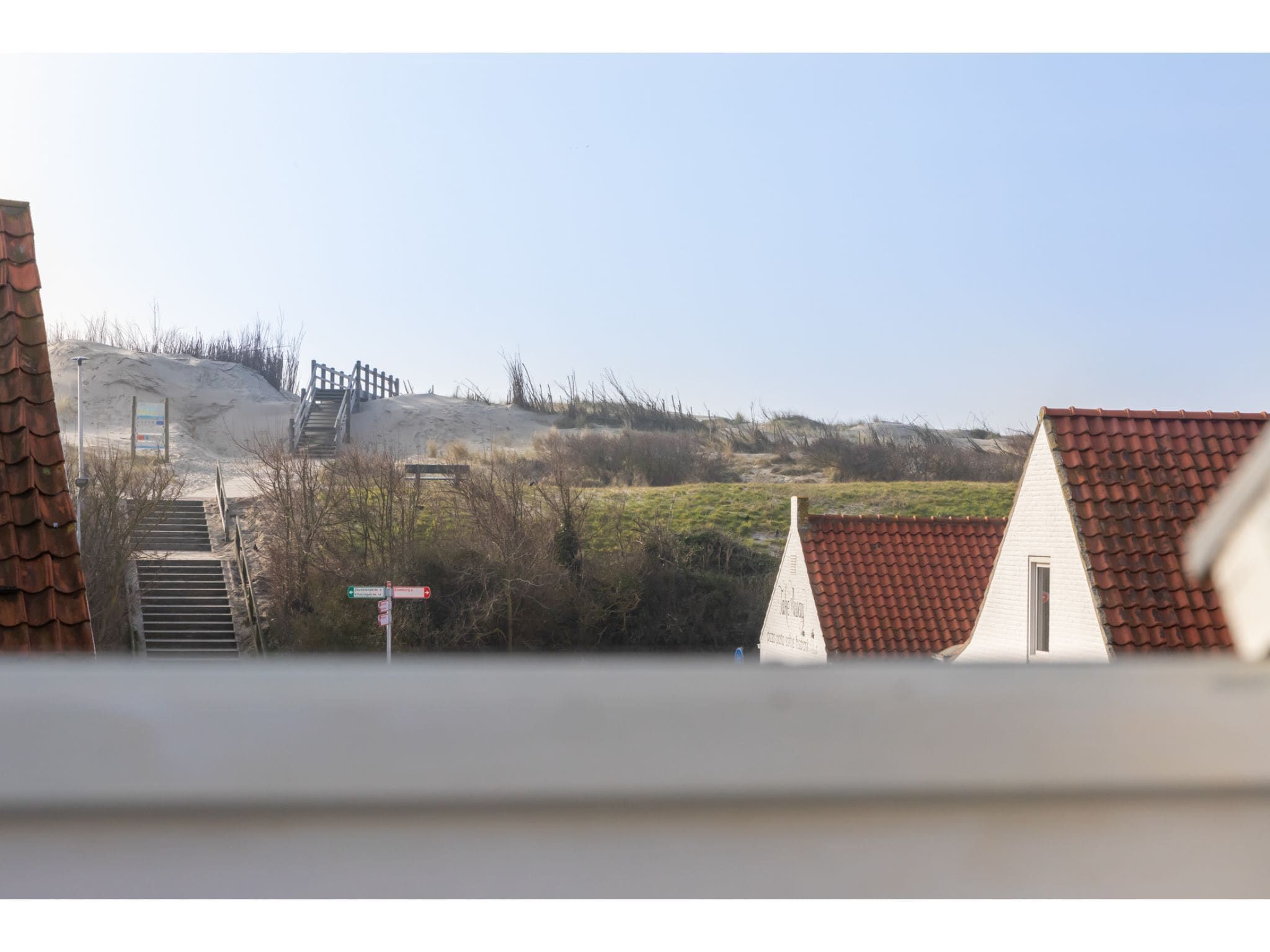 Het uitzicht vanaf Bovenappartement - Zuidstraat 111a in Westkapelle