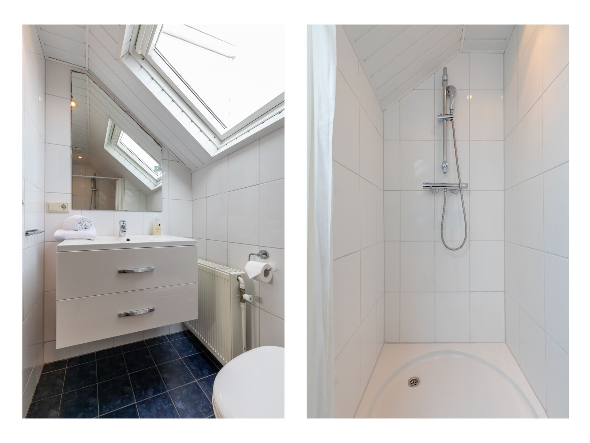 De badkamer van Bovenappartement - Zuidstraat 111a in Westkapelle