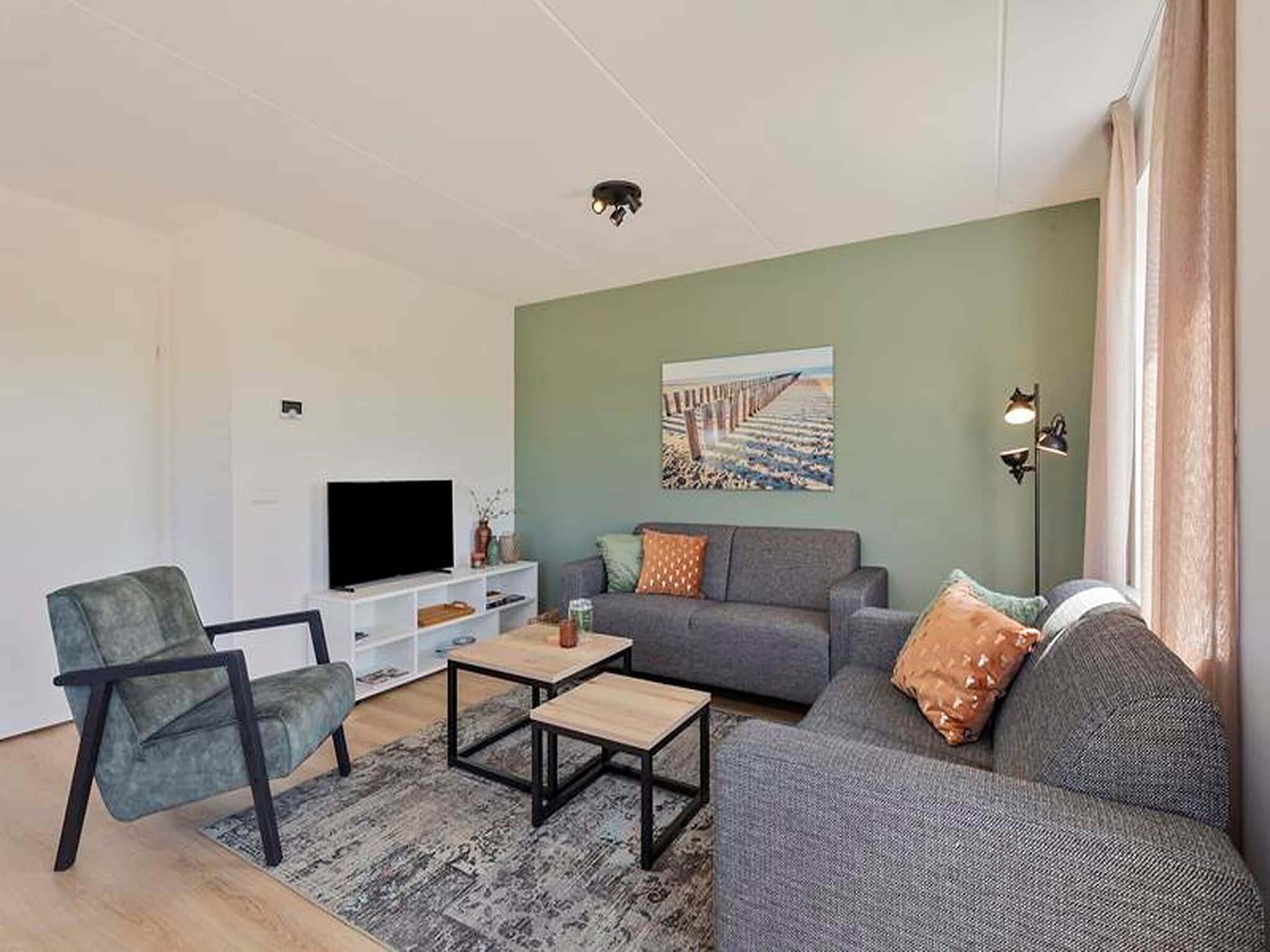 De woonkamer van Schollevaer Huis Nr 34 in Scherpenisse