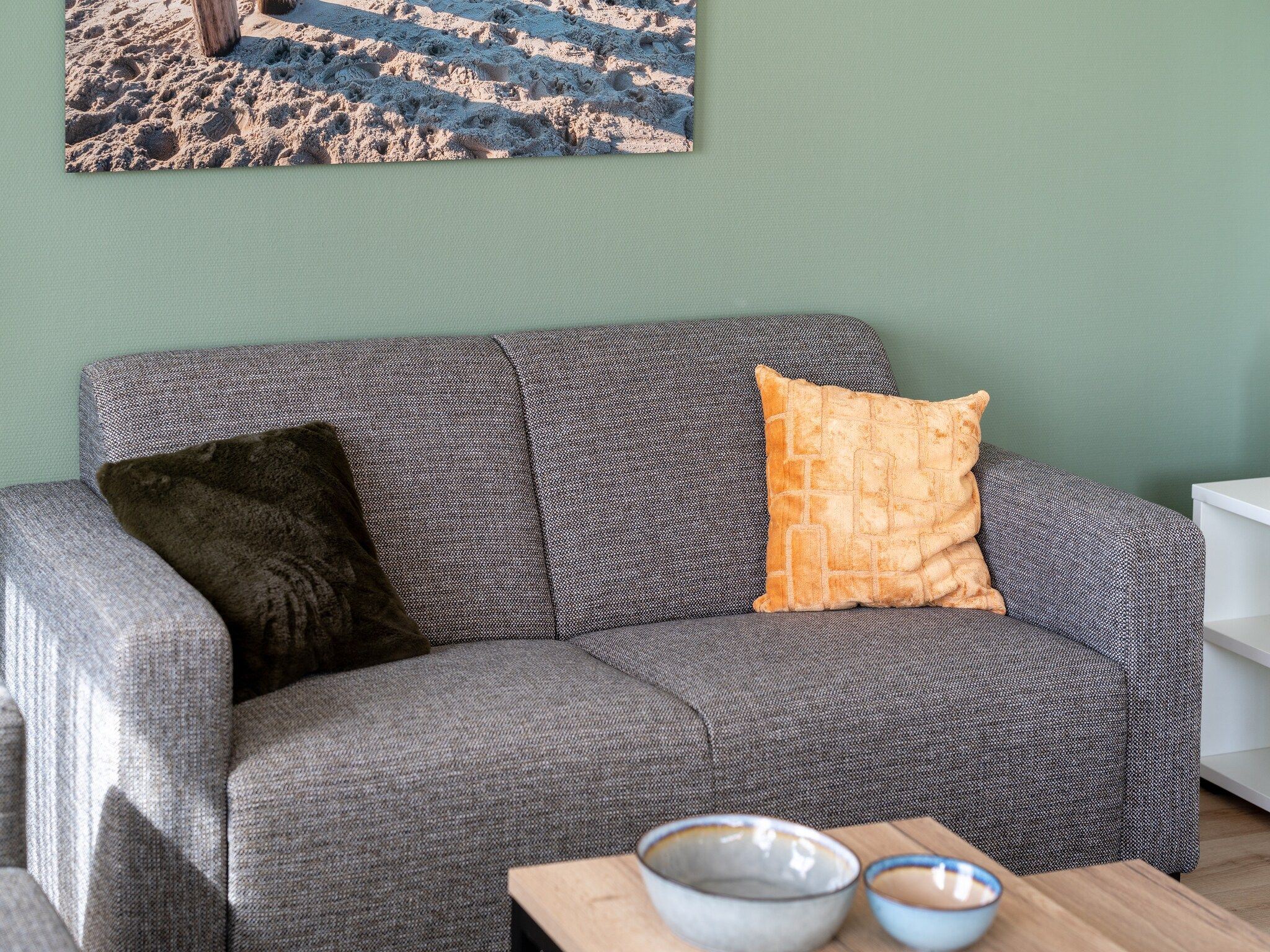 De woonkamer van Schollevaer Huis Nr 34 in Scherpenisse