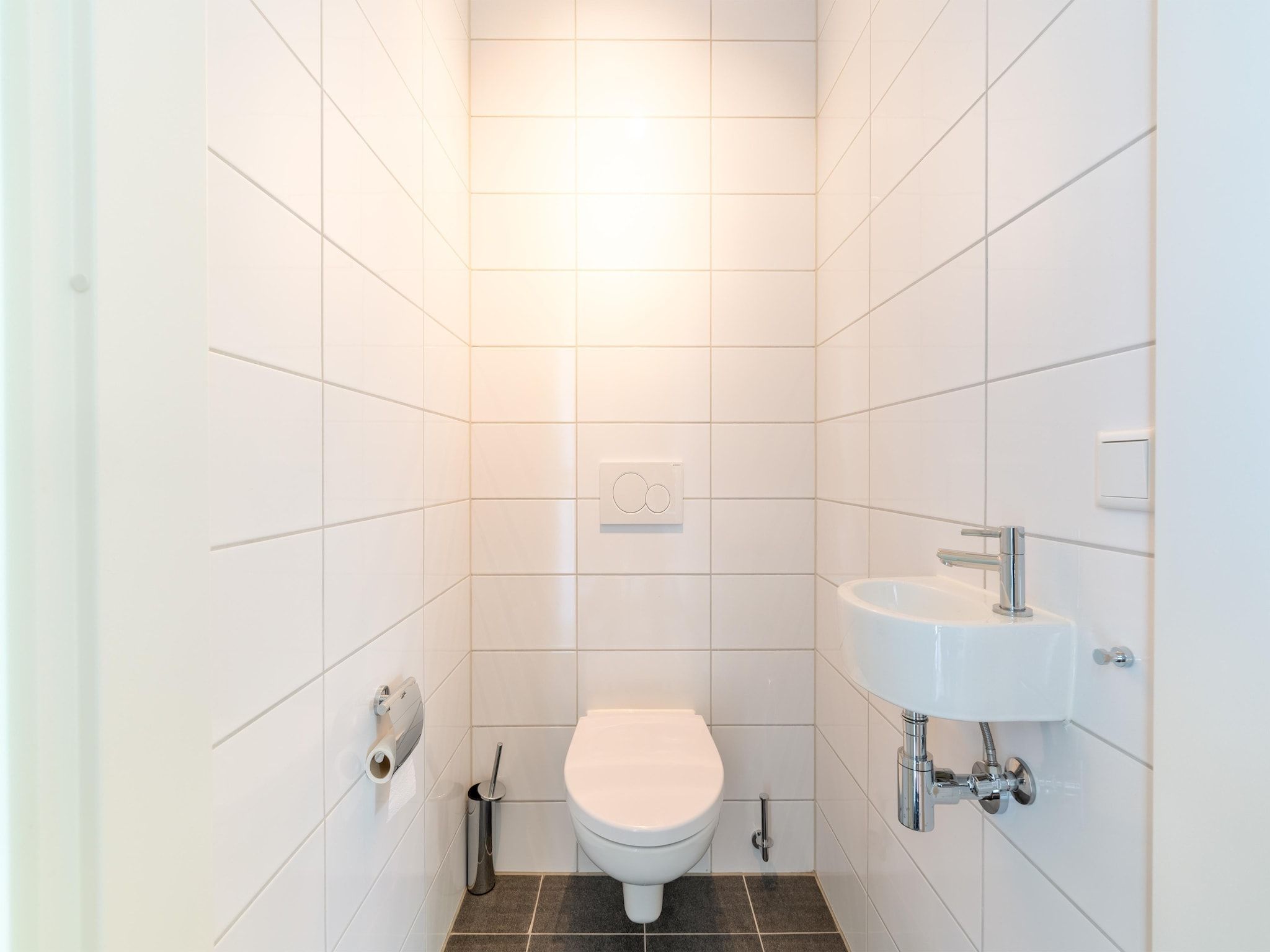 De badkamer van Schollevaer Huis Nr 34 in Scherpenisse