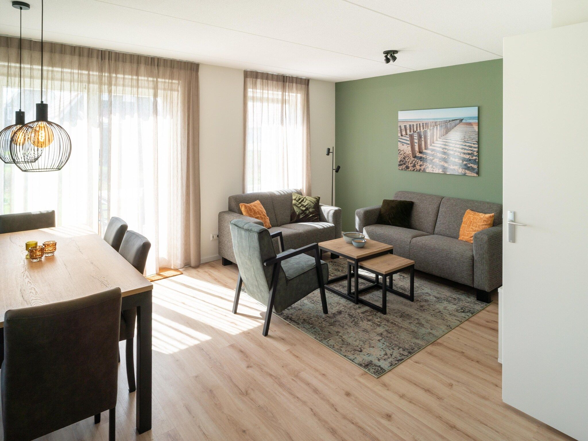 De woonkamer van Schollevaer Huis Nr 34 in Scherpenisse