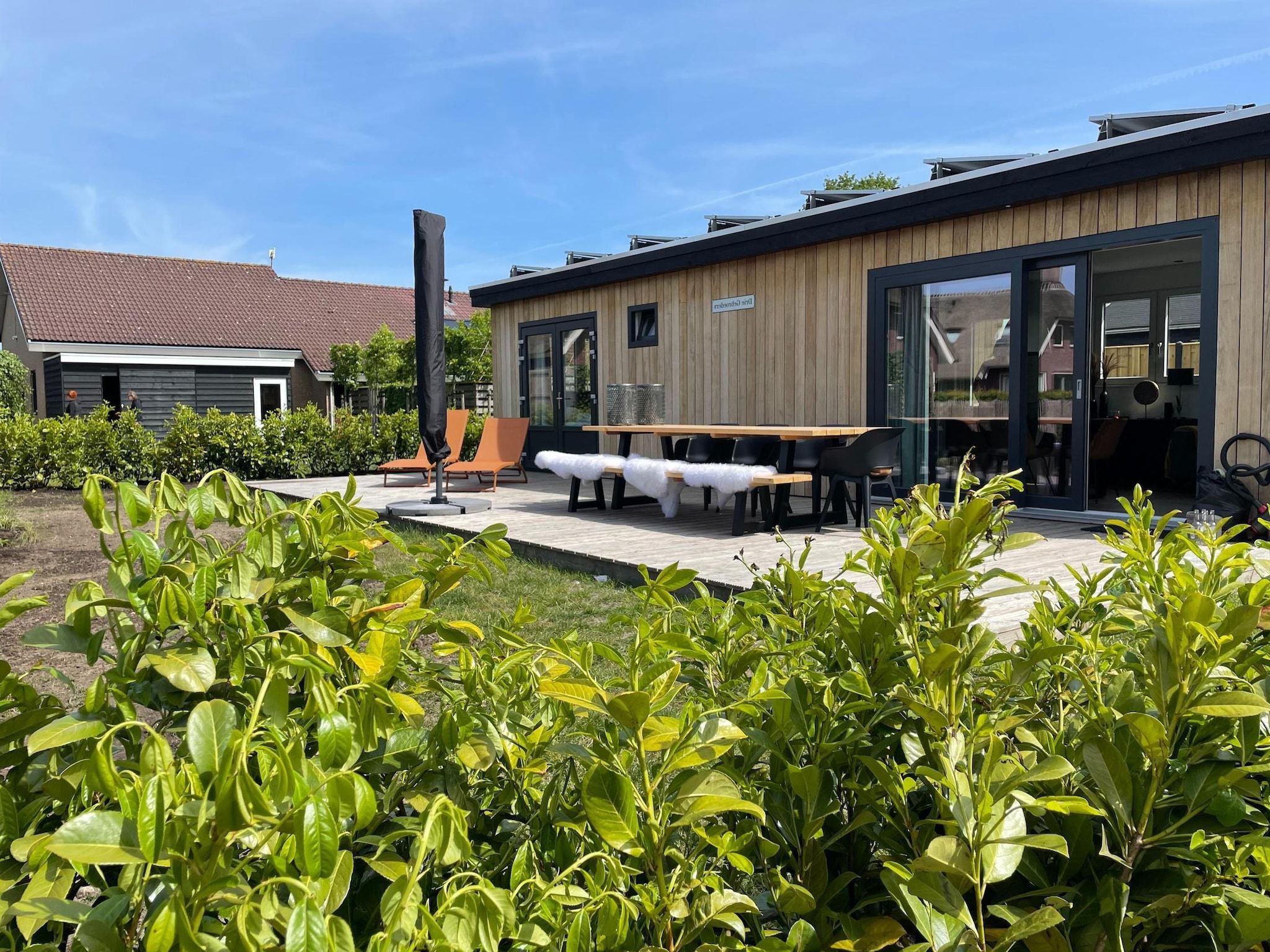 De buitenkant van Recreatiepark Idskenhuizen 11 in Idskenhuizen