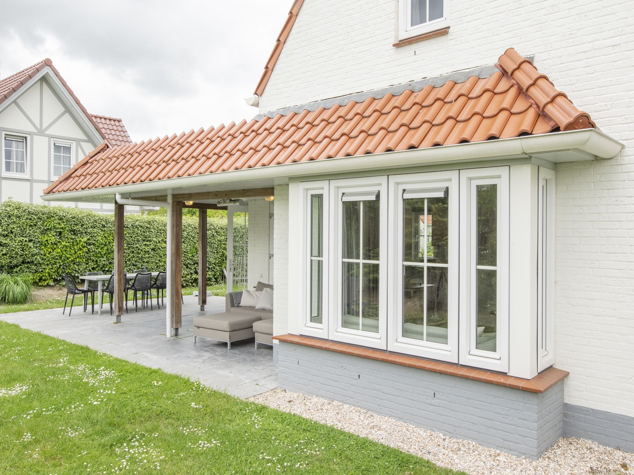 Het terras van Noordzee Résidence Cadzand-Bad 10 in Cadzand-Bad