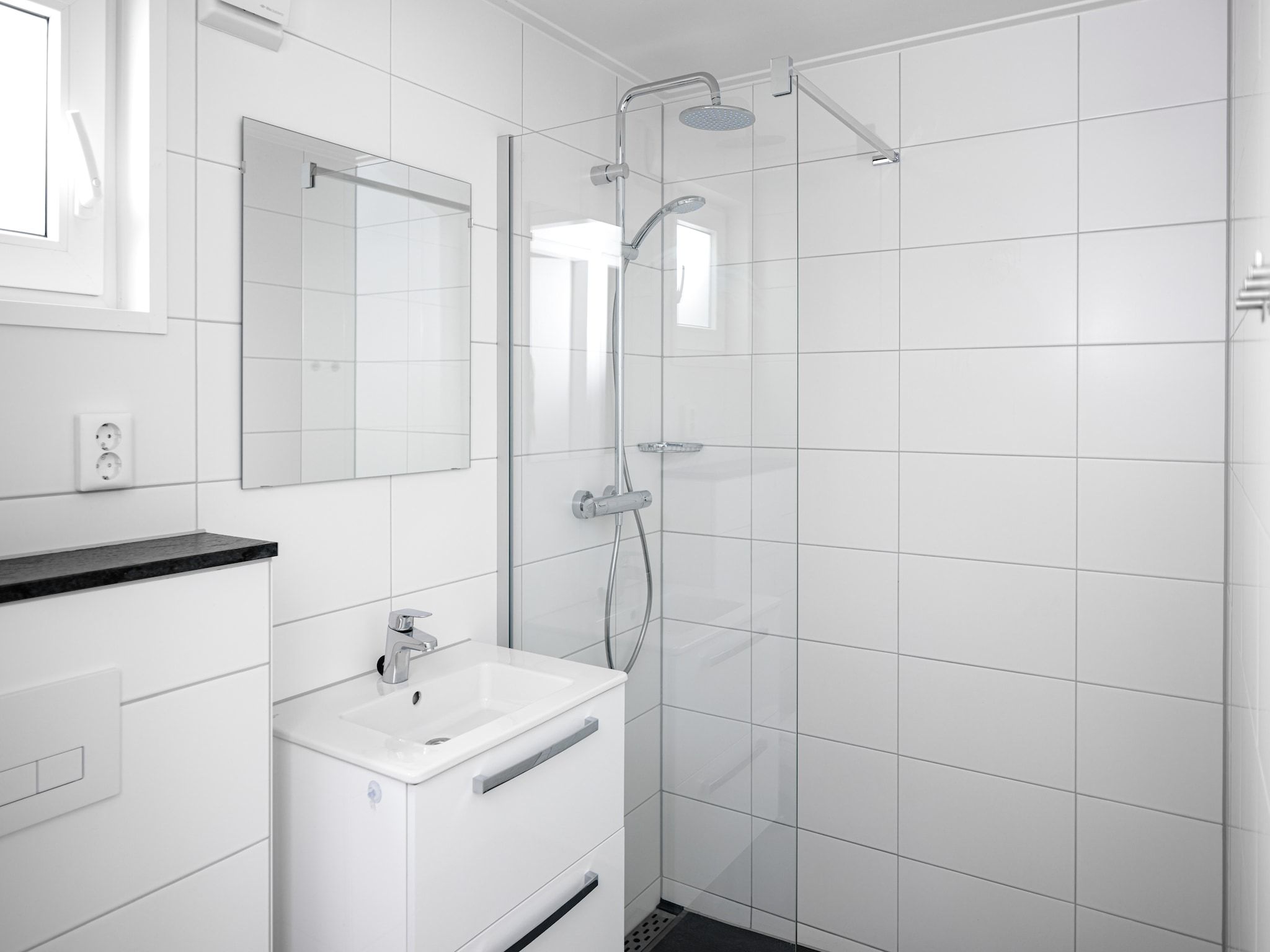 De badkamer van Vakantiepark Schaijk 10 in Schaijk