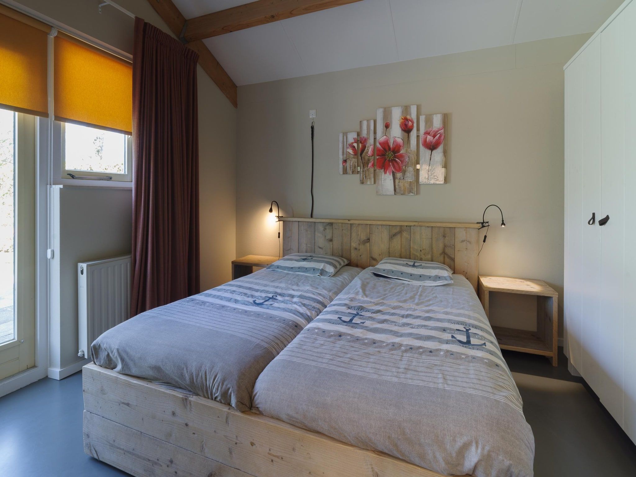 Een slaapkamer van Villapark De Oesterbaai 74 in Wemeldinge