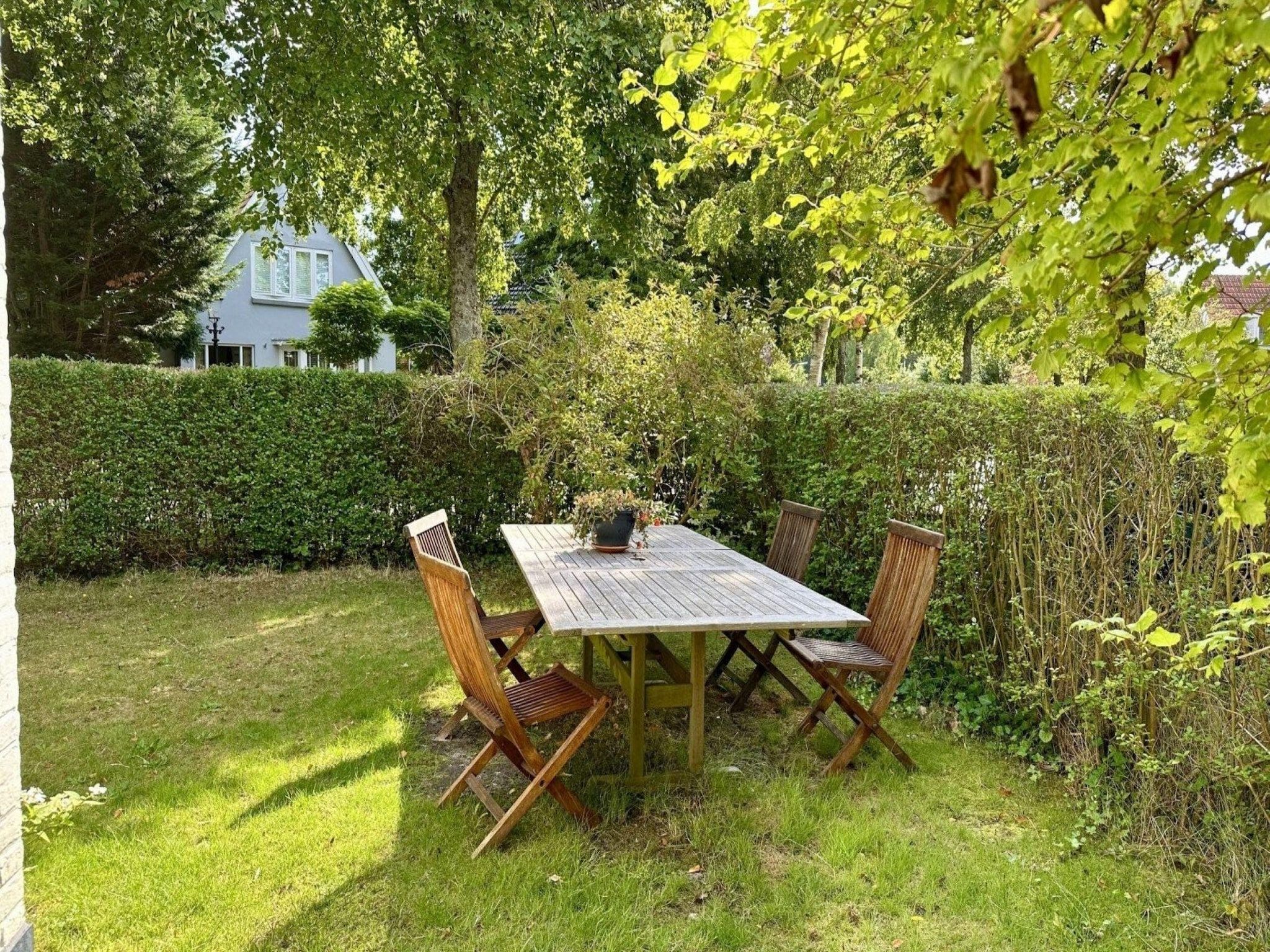 De tuin van Vakantiehuis Fijn in Bergen