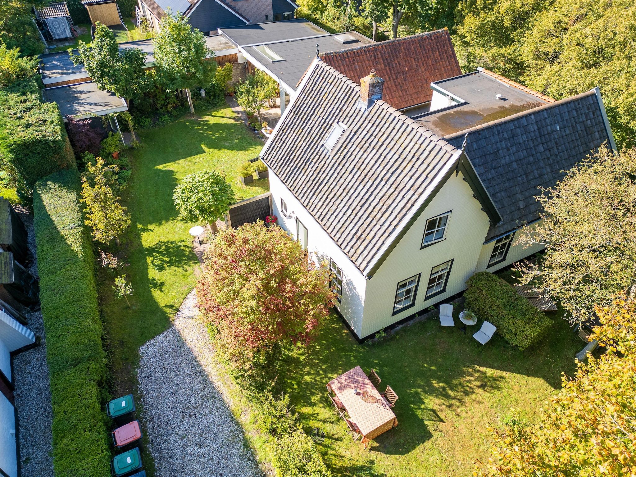 De buitenkant van Vakantiehuis Fijn in Bergen