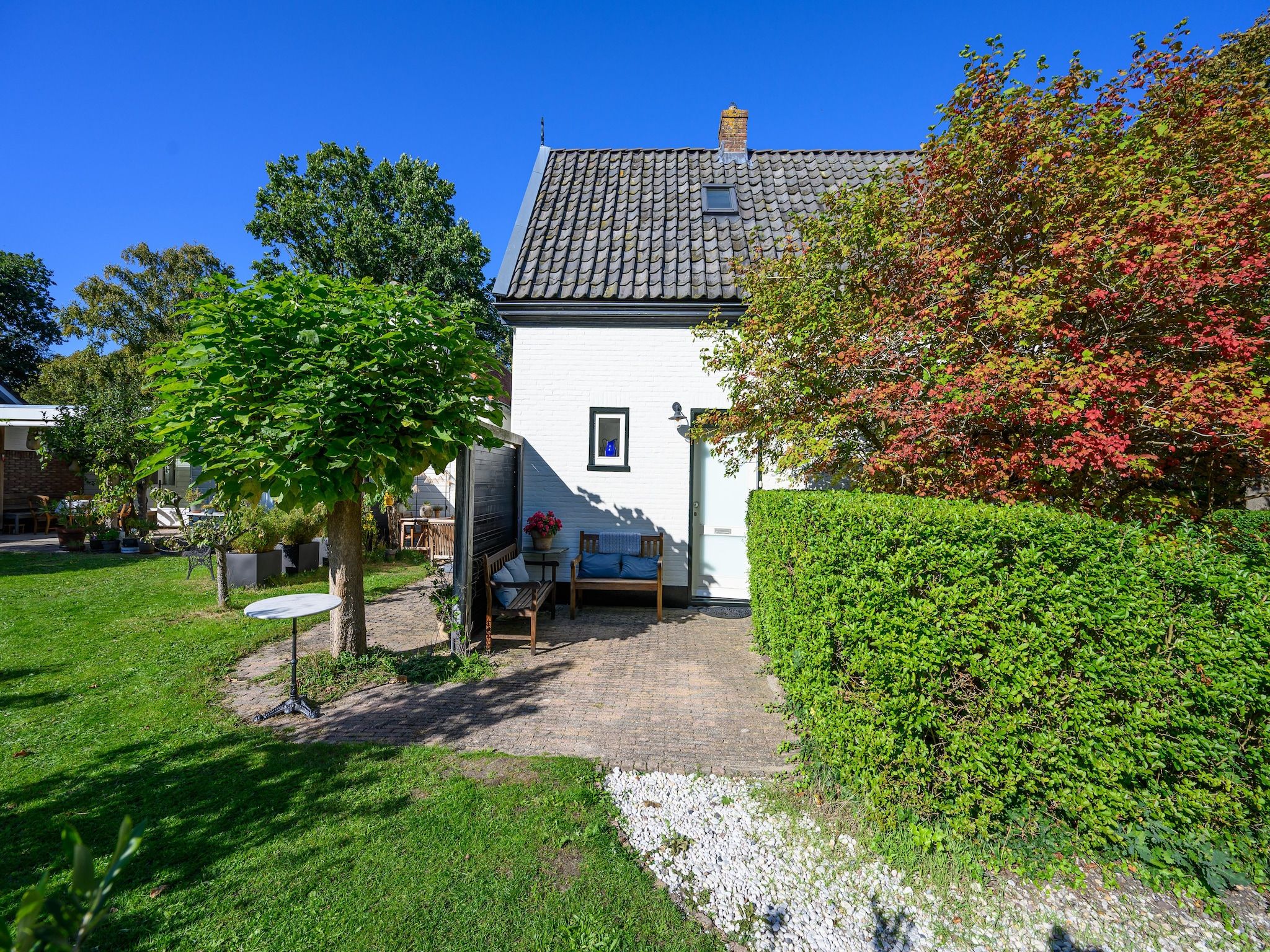 De buitenkant van Vakantiehuis Fijn in Bergen