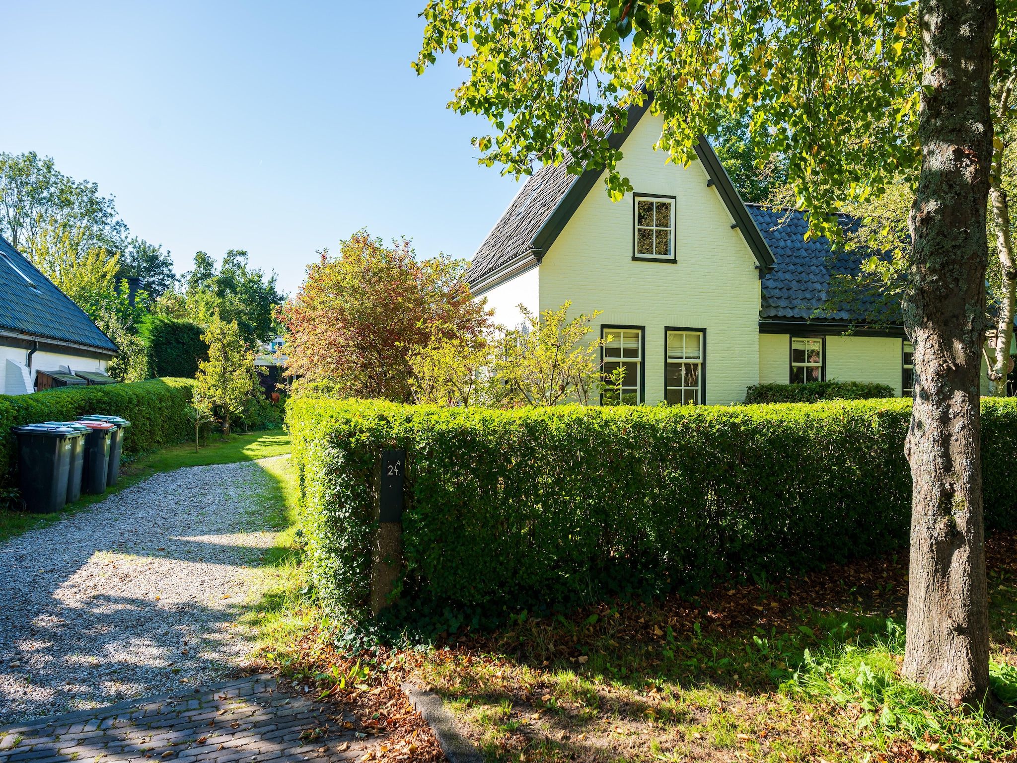 De tuin van Vakantiehuis Fijn in Bergen